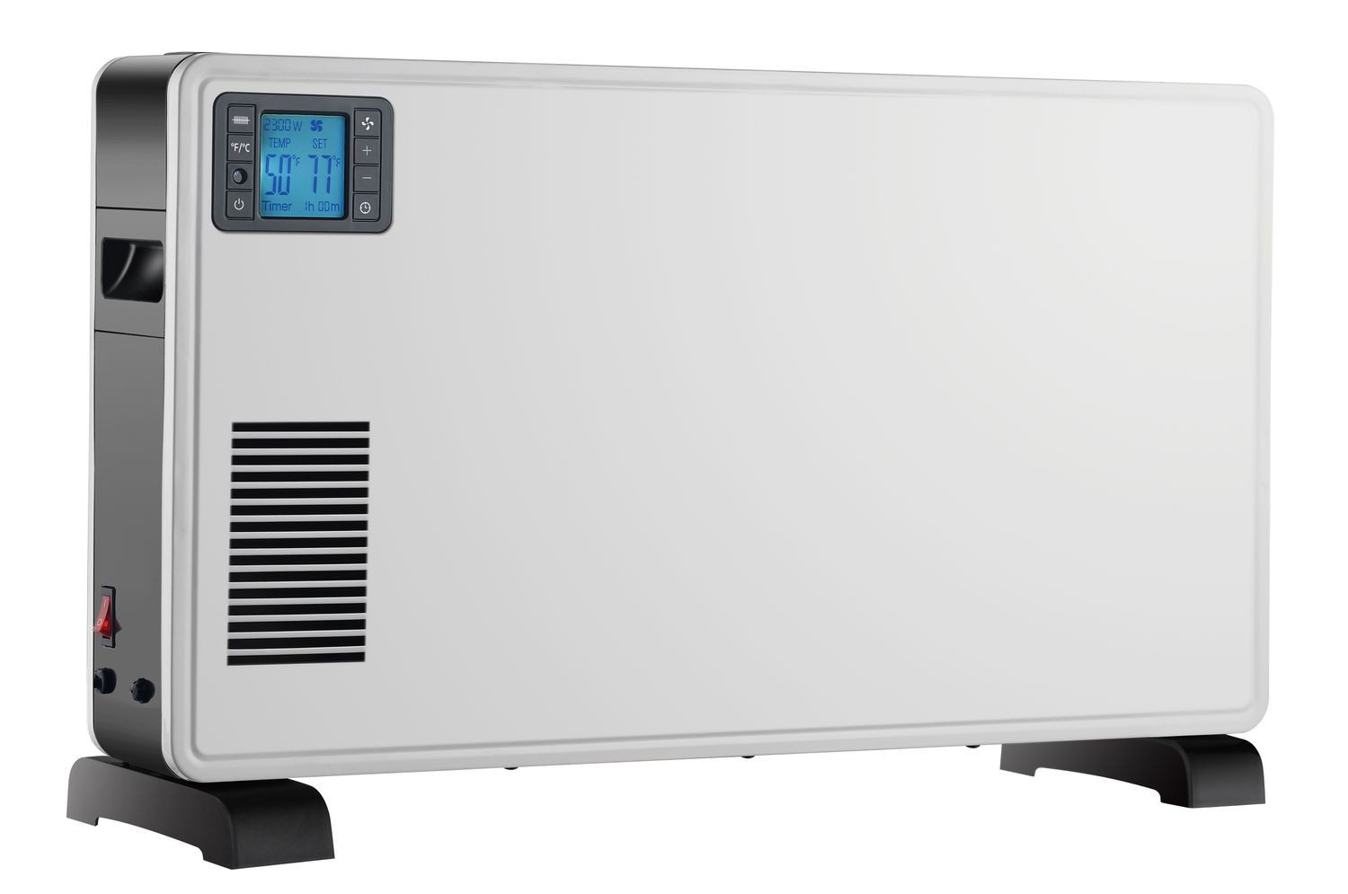 TroniTechnik Konvektor Elektroheizer KH102 Konvektor Heizgerät Heizkörper, 3 Stufen 2300 Watt, 2300 W, mit Griffmulde, Timer und Thermostatsteuerung, Überhitzungsschutz