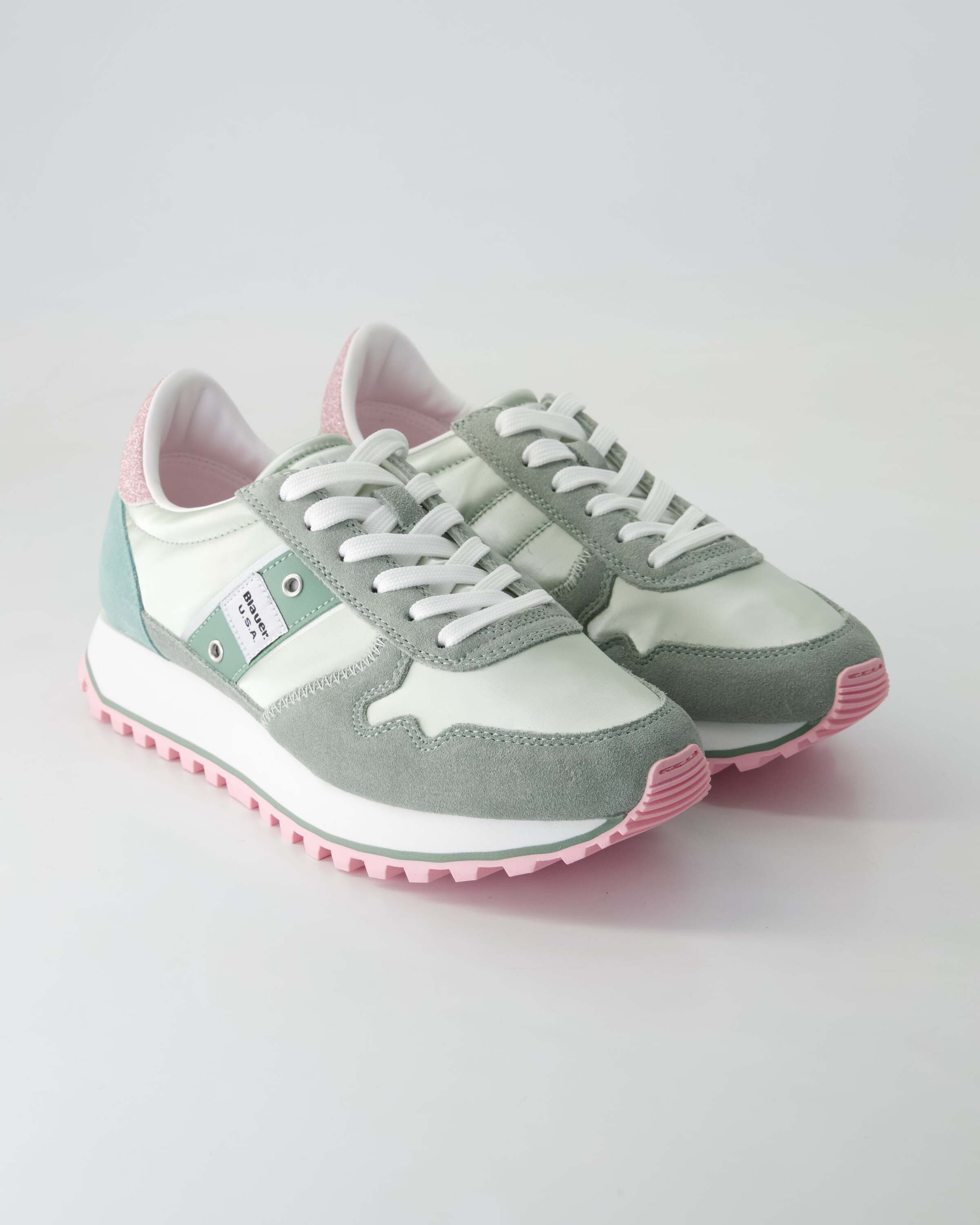 Blauer S5Millen03 Sneaker Obermaterial: Leder und Sonstiges Material