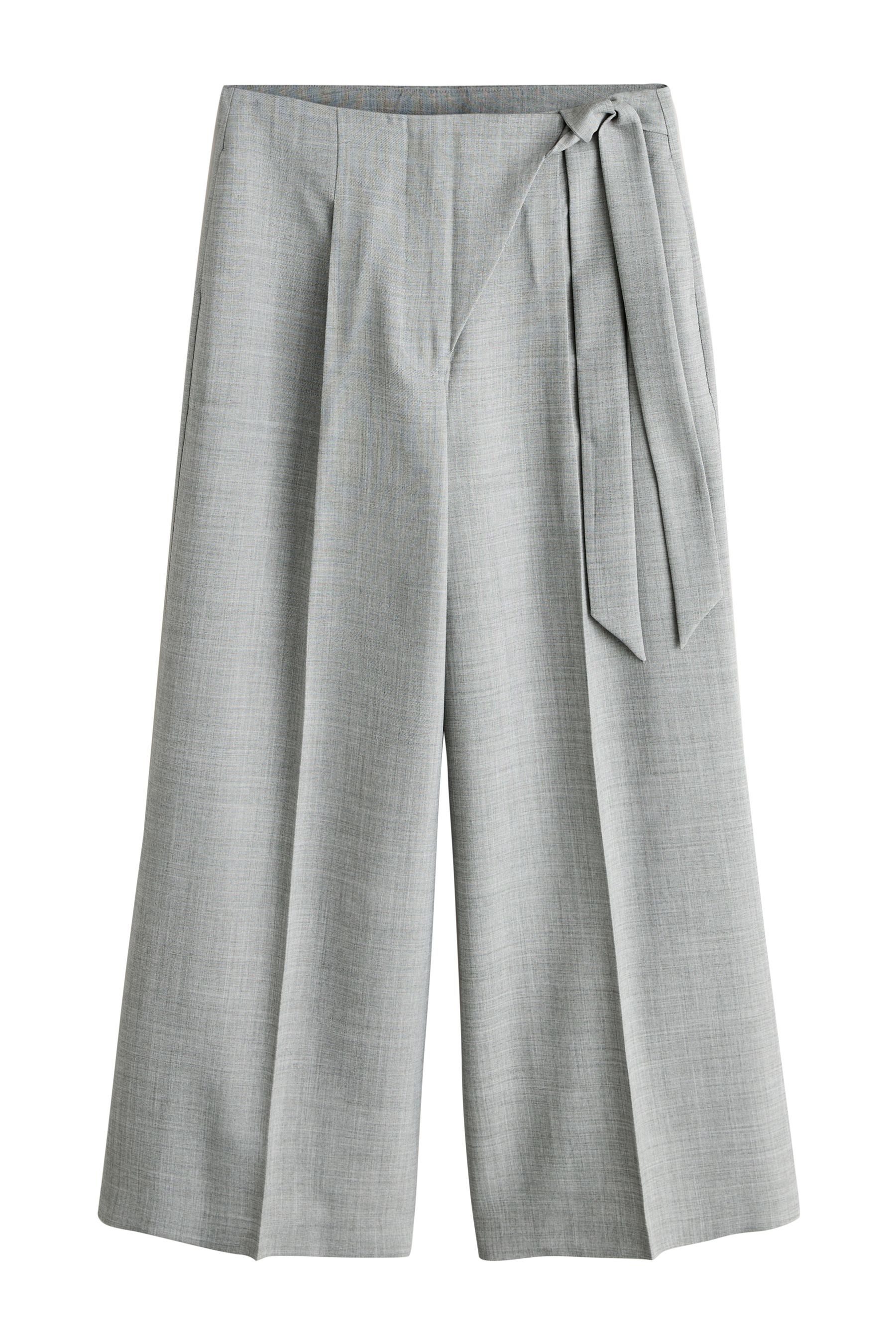Palazzohose Wickelhose mit Kreuzschraffur, Kurzgröße