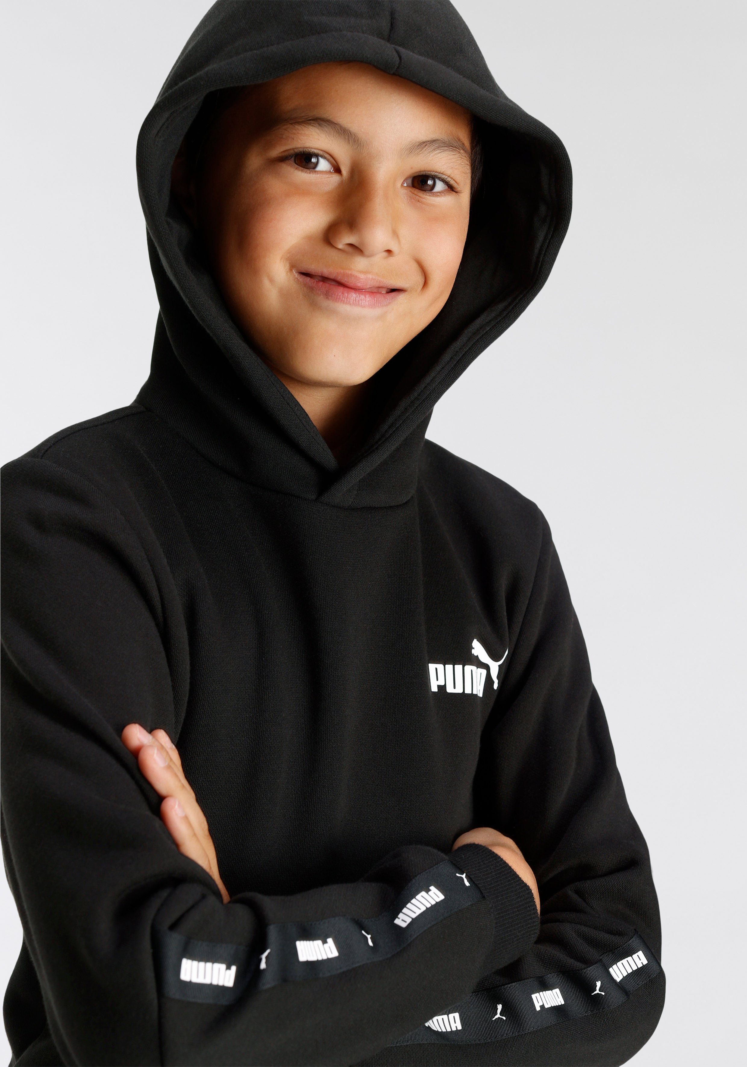 HOODIE B Kapuzensweatshirt TAPE ESS PUMA FL