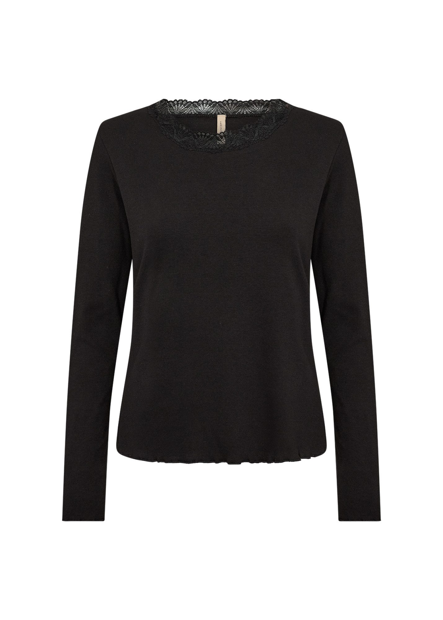 soyaconcept Langarmshirt SC-CHANILLA 5 Baumwollmischung, Spitze – Bild 4 von 5