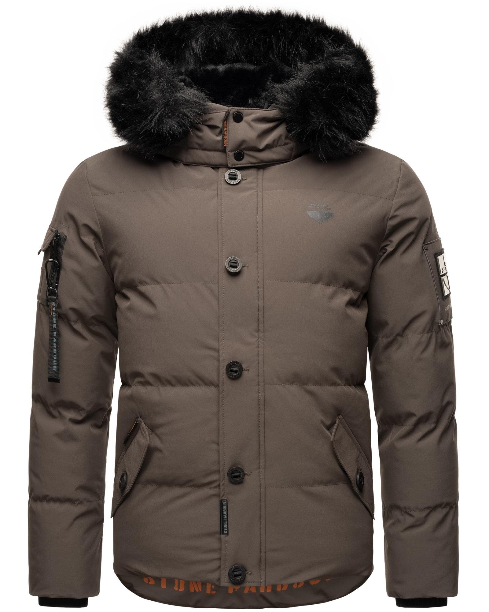 Stone Harbour Winterjacke Halvaar stylischer Winterparka mit abnehmbarer Kapuze