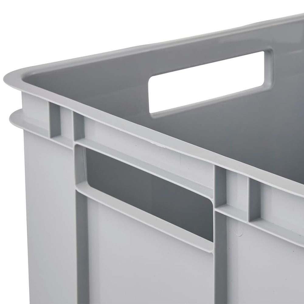 keeeper Aufbewahrungsbox keeeper Euro-Box Bruno XL 43x35x24 cm 28,0 Ltr. Eco Stone Grey Stapelb