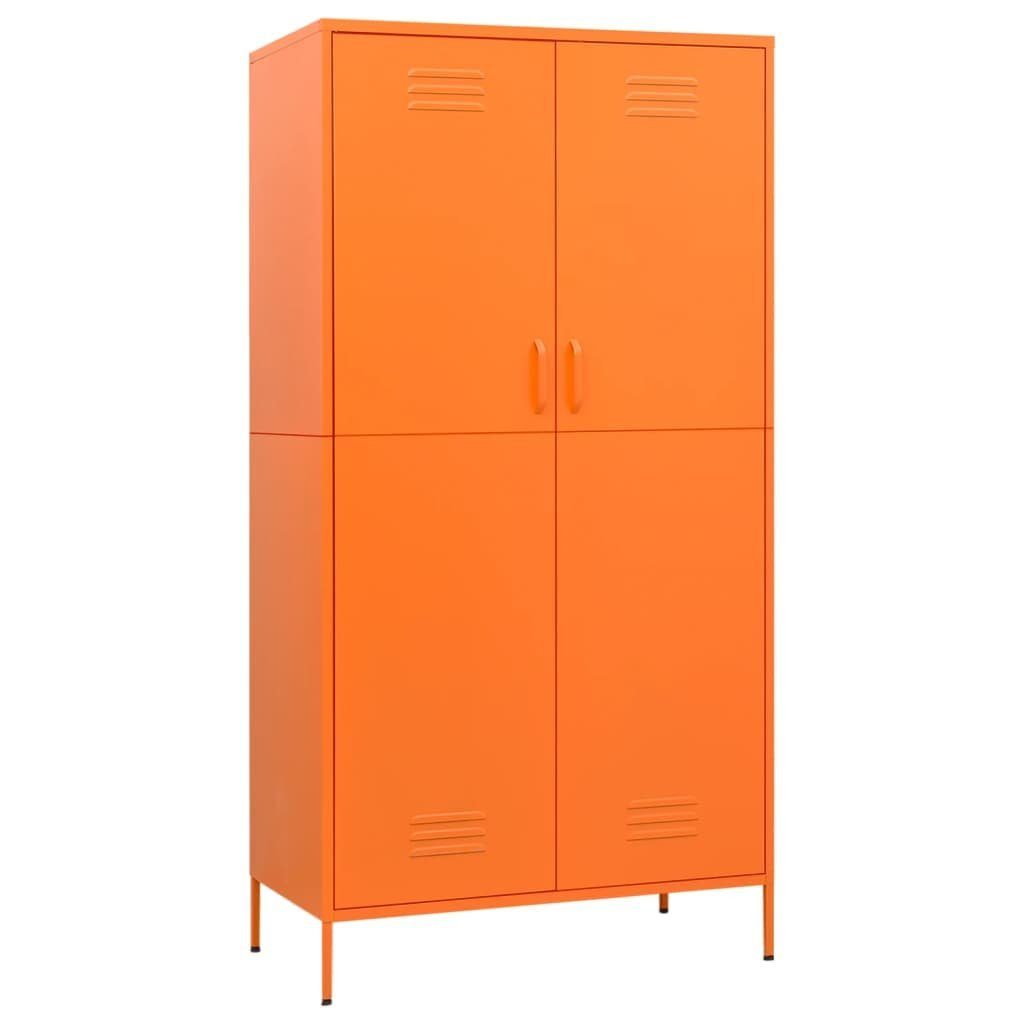 furnicato Kleiderschrank Orange 90x50x180 cm Stahl (1-St)