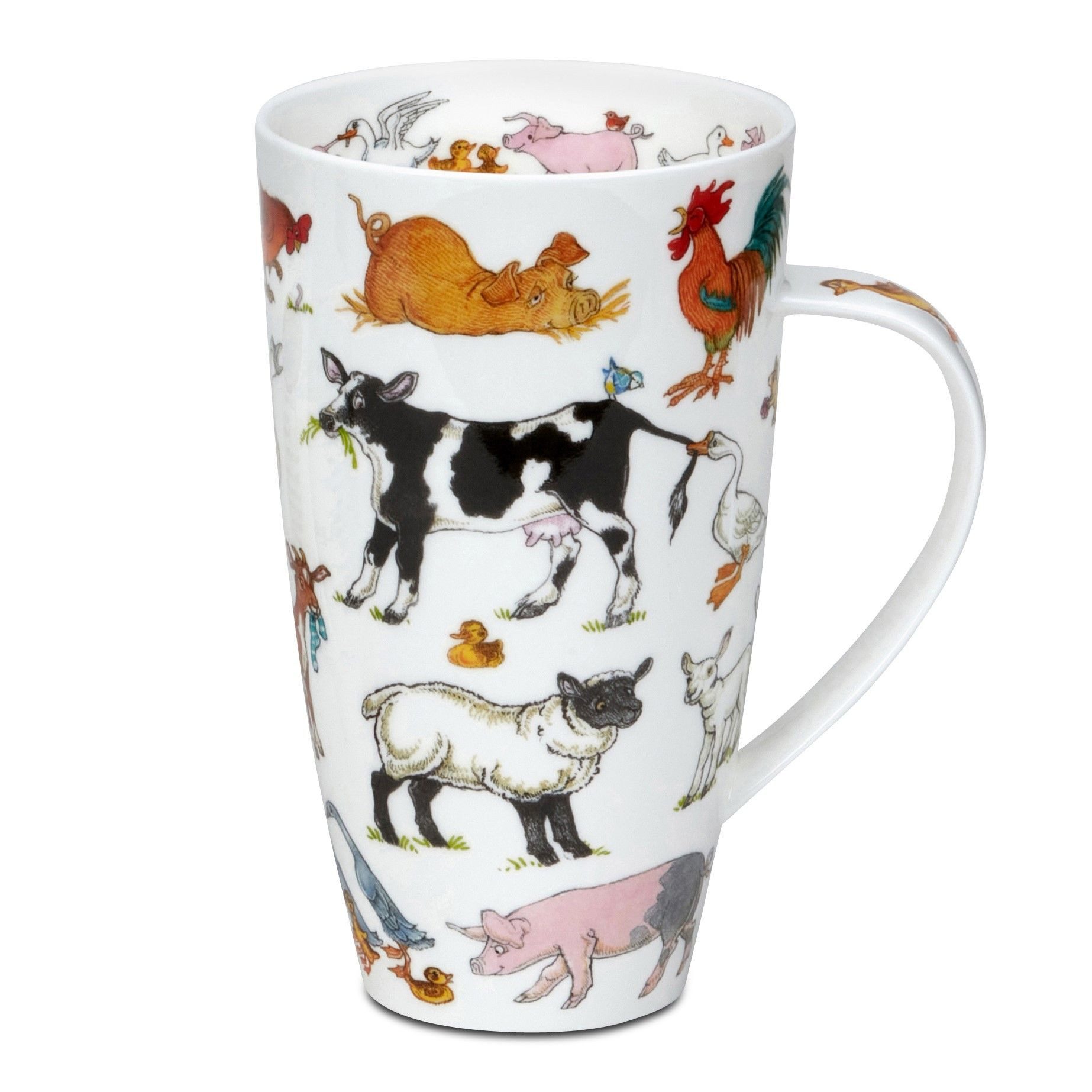 formano Tasse Dunoon, Porzellan, Spülmaschinengeeignet, Mehrfarbig, Bauernhof, H: 15cm