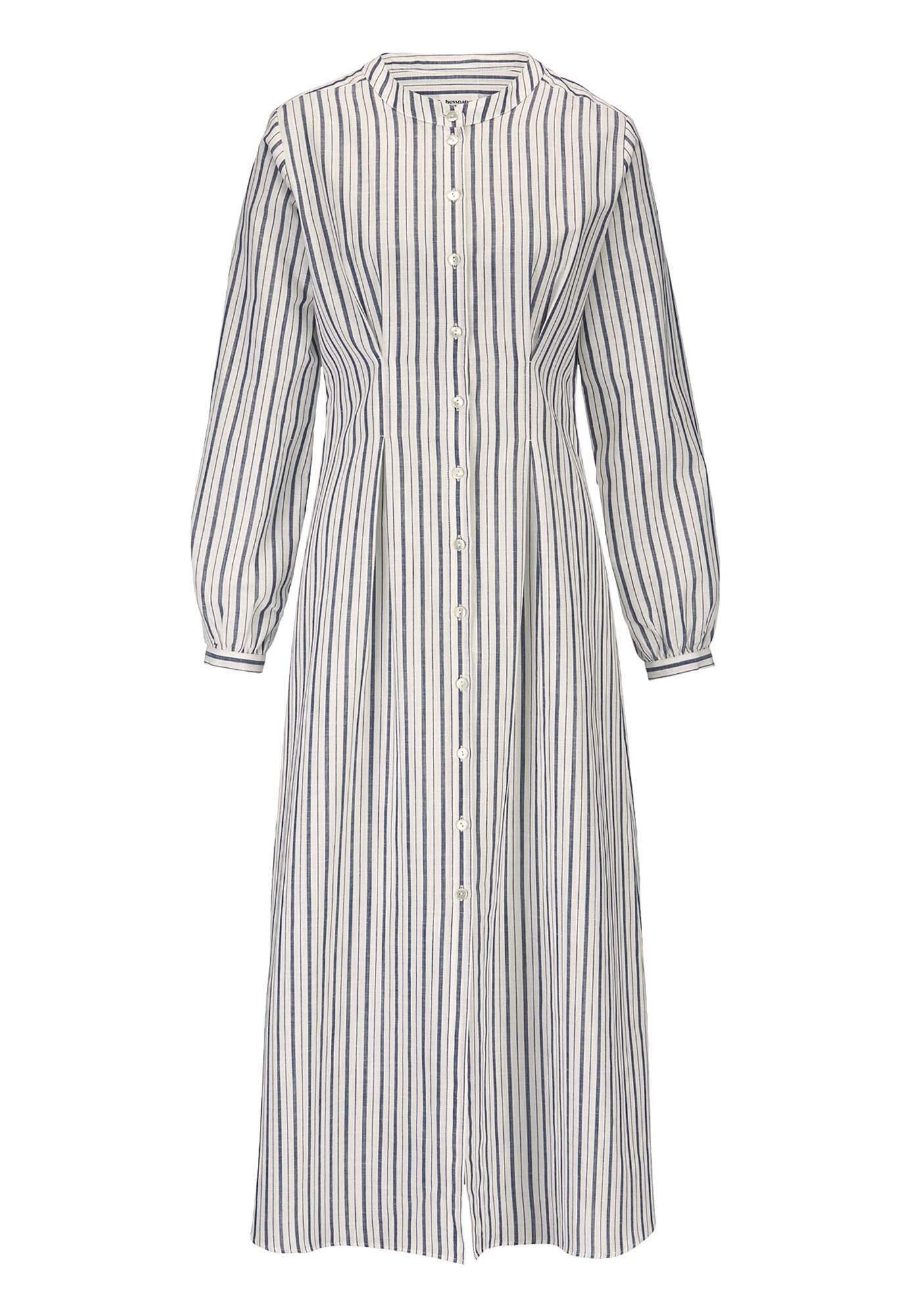 Hessnatur A-Linien-Kleid aus Bio-Baumwolle mit Leinen (1-tlg)