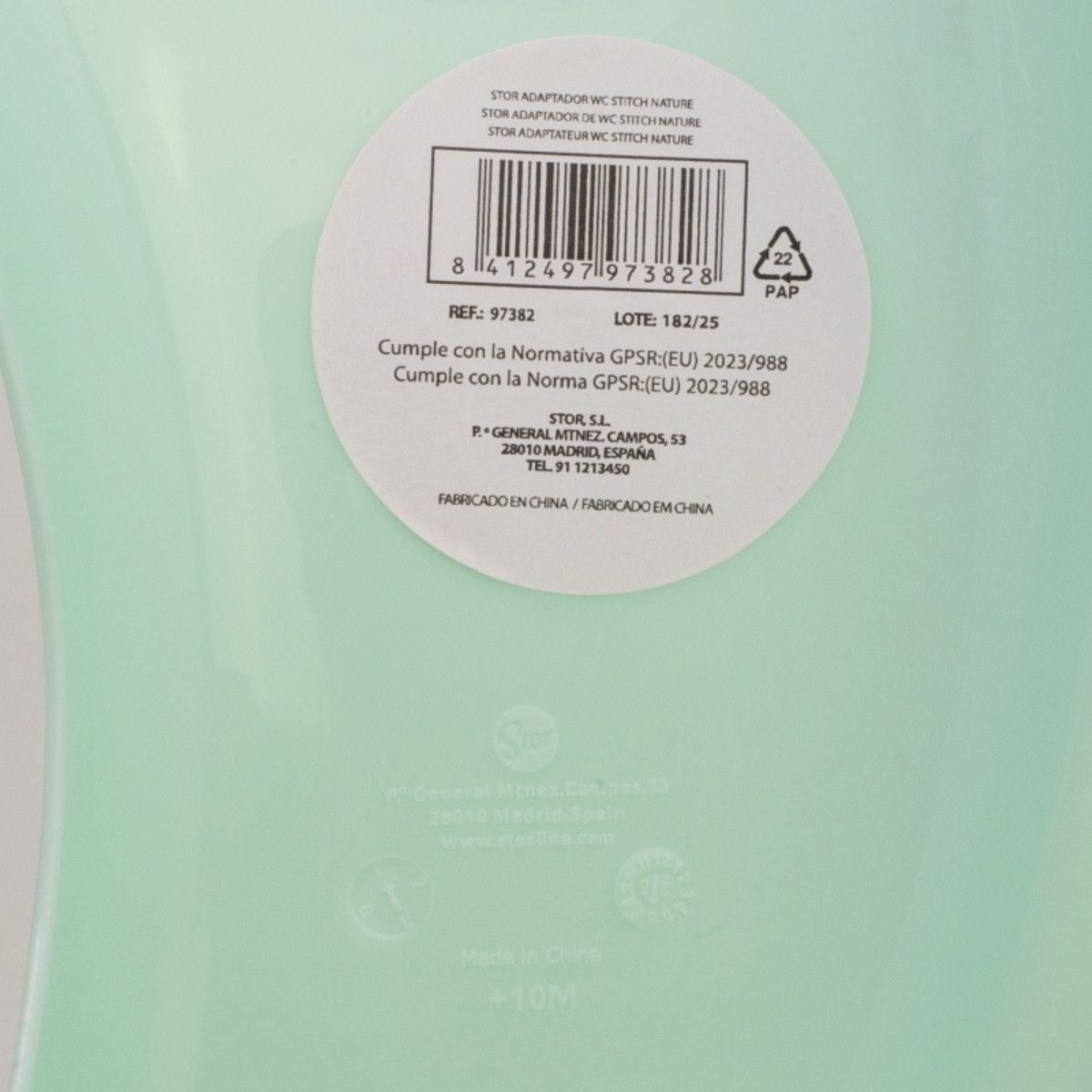 Disney Kinder-WC-Sitz Stitch Nature Kindertoilettensitz mit rutschfester Passform