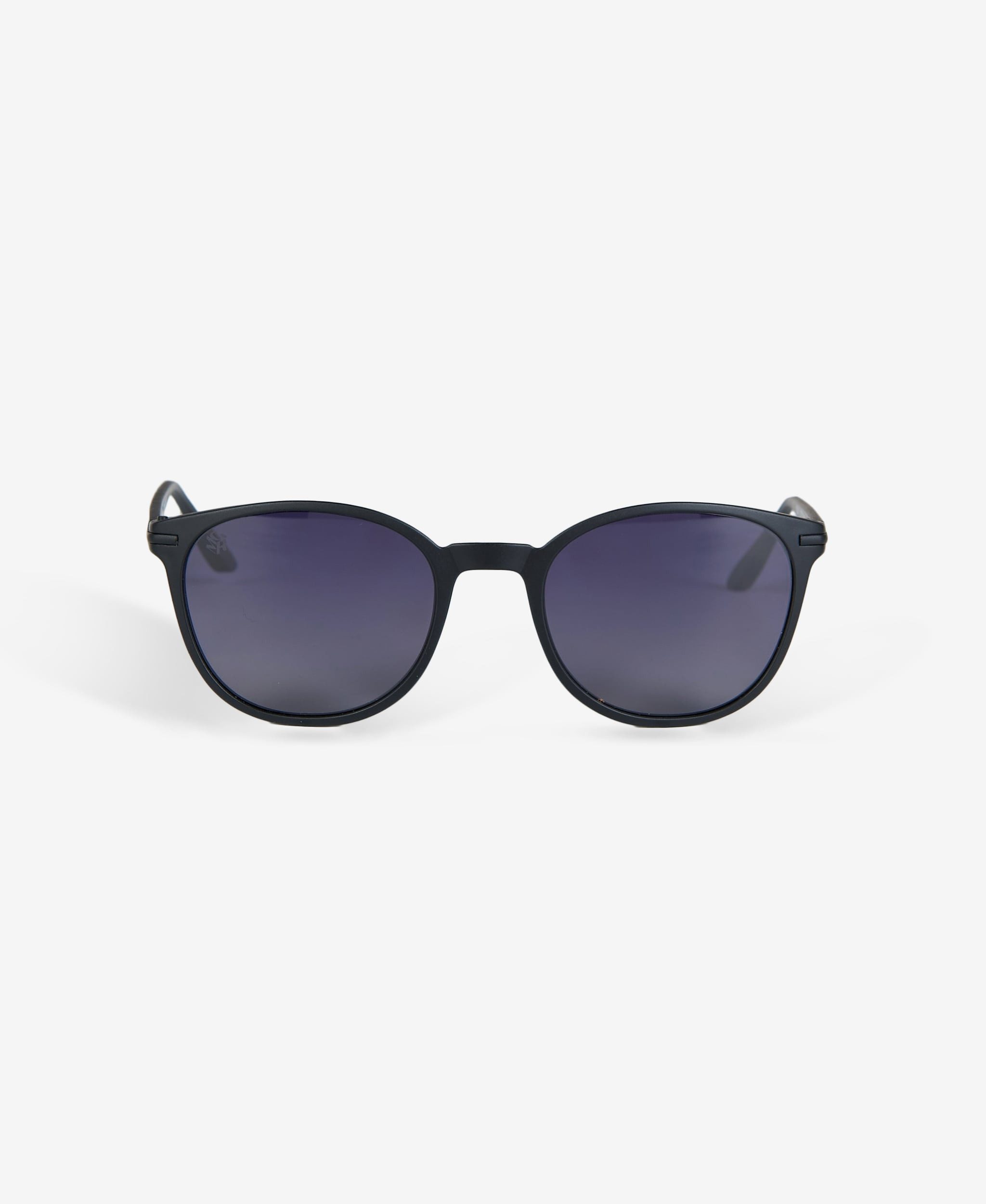 GLAMIRA Sonnenbrille Mattschwarze Runde Unisex-Sonnenbrille (1-St) mit polarisierten Linsen