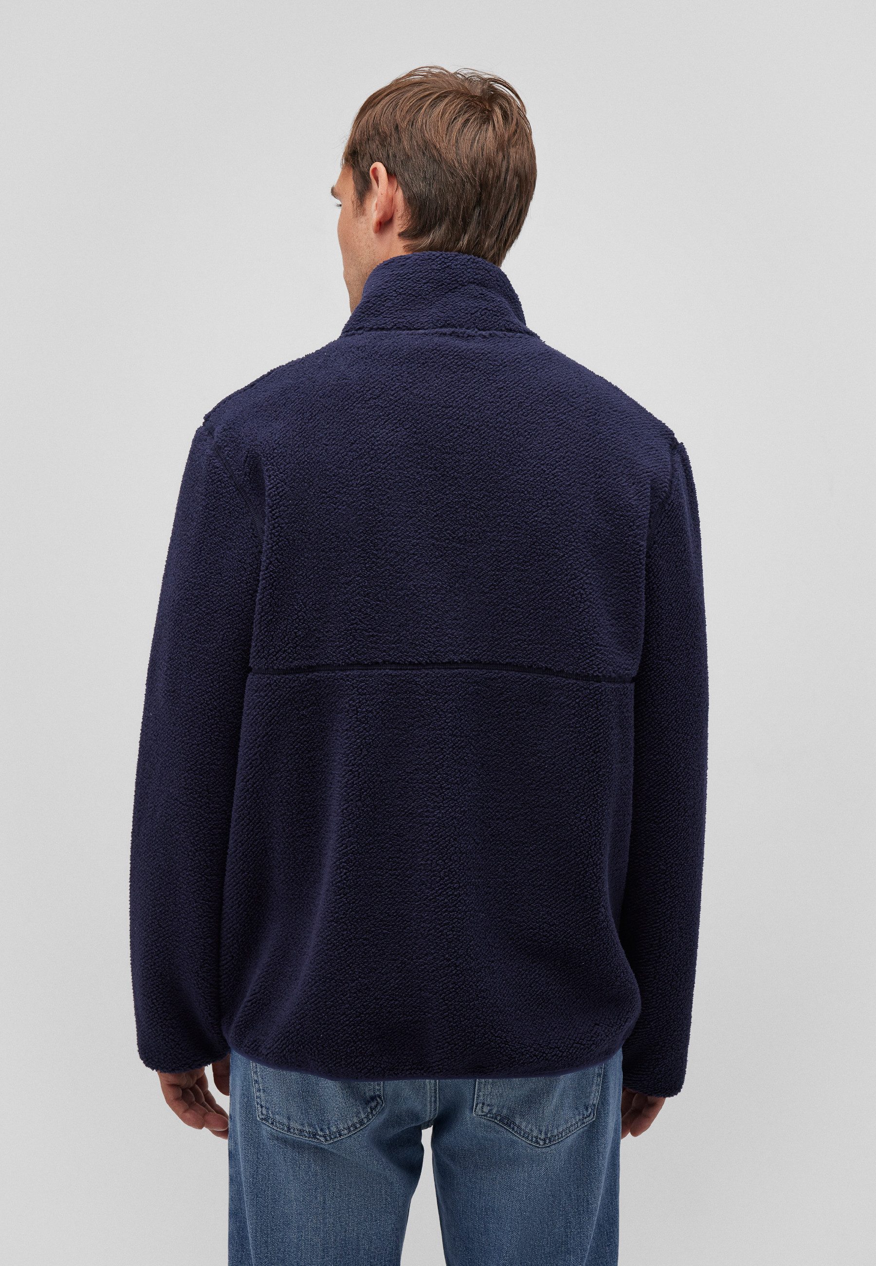 Mavi Longpullover FULL ZIP SWEATSHIRT Jacke mit Teddystoff