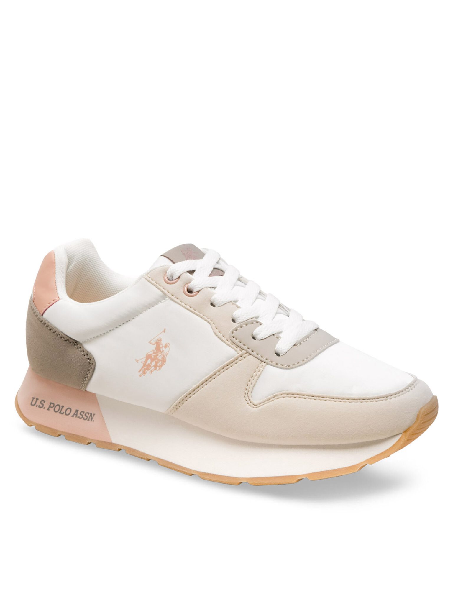 U.S. Polo Assn. Sneakers Damen KITTY002A Beige, Weiß Sneaker