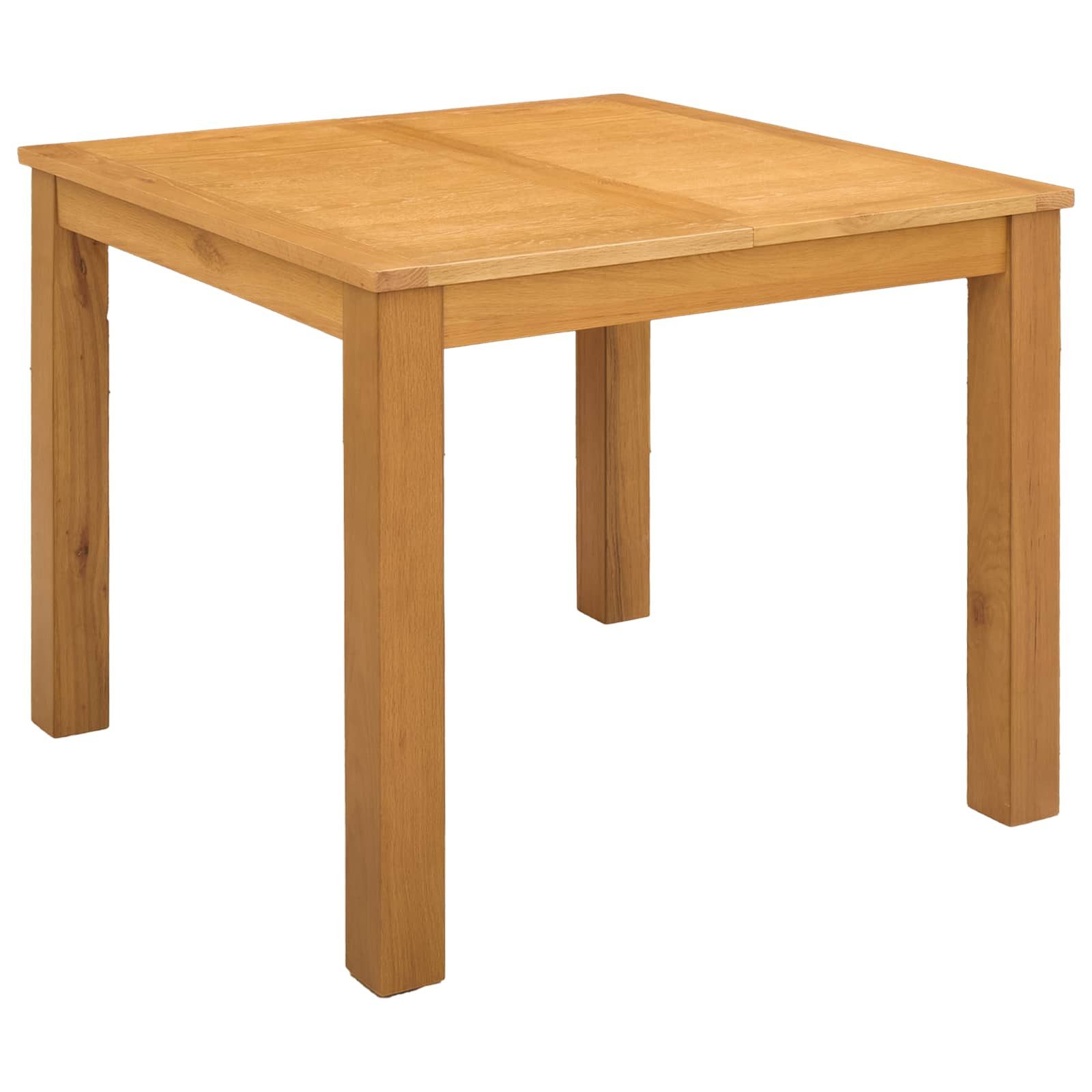 vidaXL Esstisch 90 x 90 x 75 cm Esstisch 90x90 cm Massivholz Eiche Quadratisch für Ess
