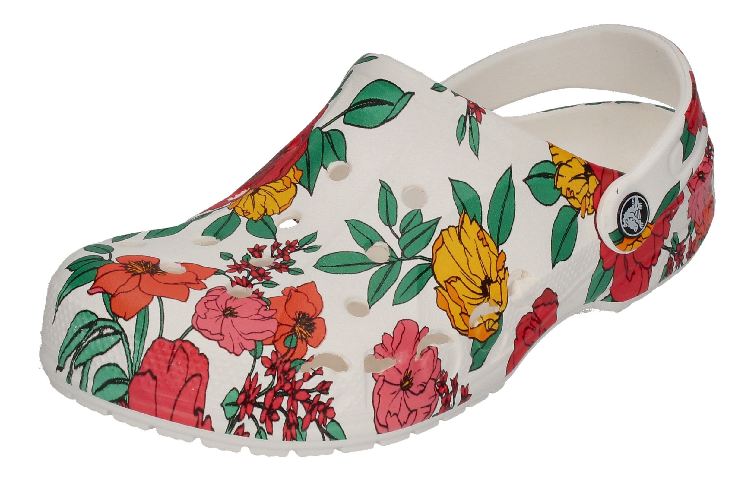 Schuhe Clogs Crocs BAYA SEASONAL PRINTED Clog White Floral