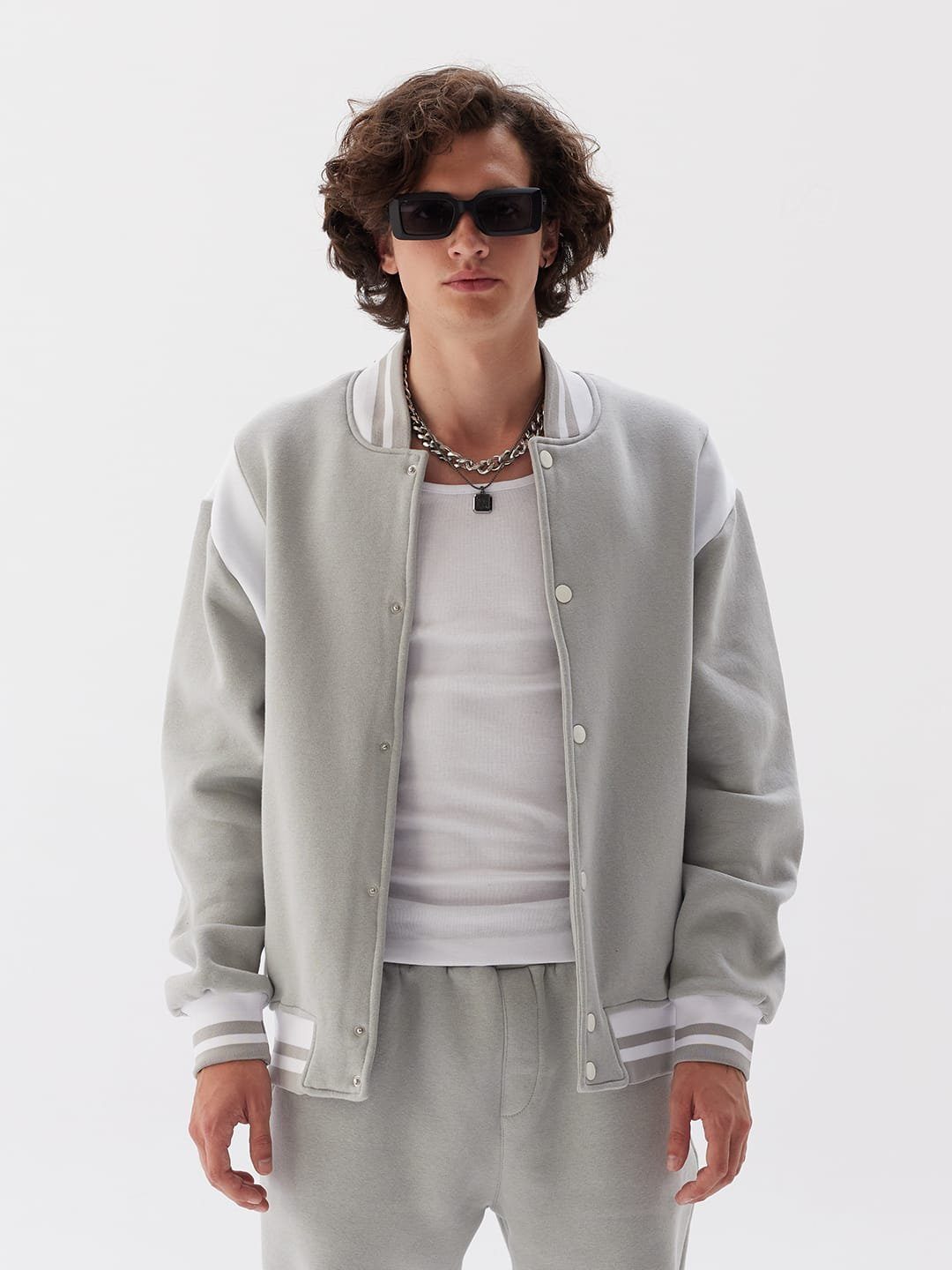 COFI Casuals Collegejacke Basic Jacket Baseballjacke Baumwolle Herren Unise günstig online kaufen