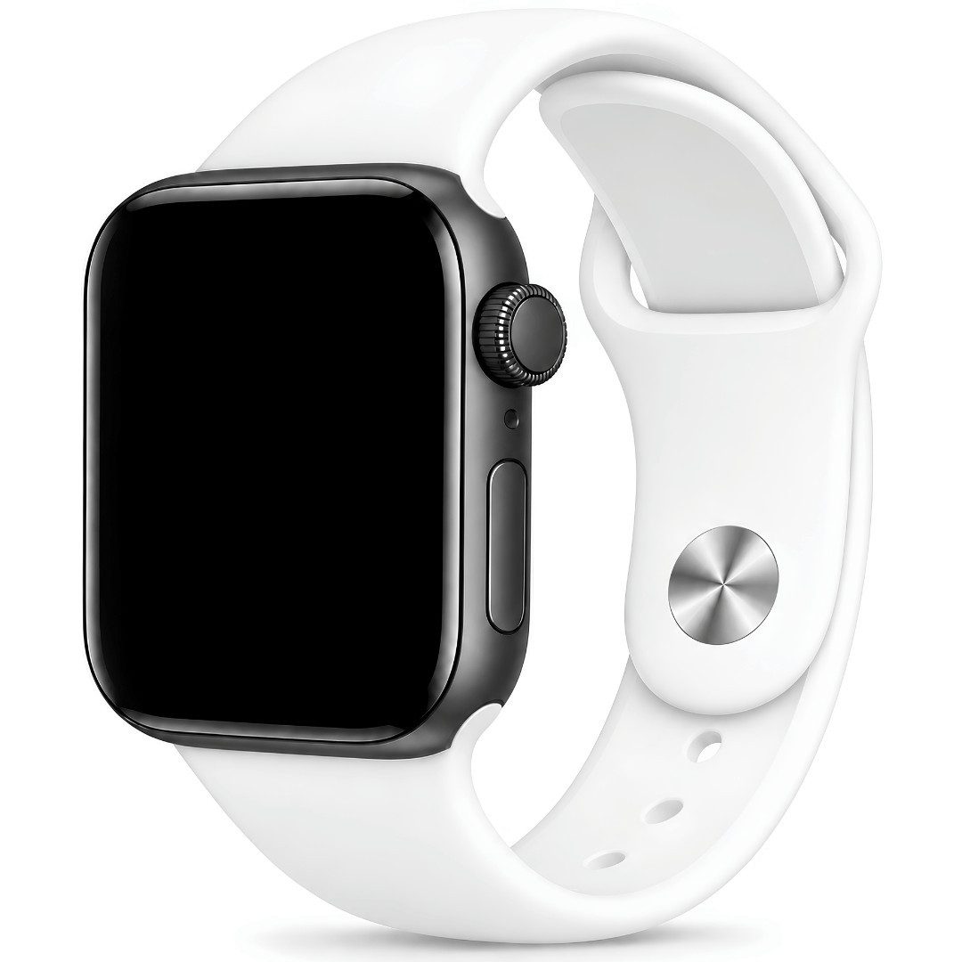 SmartUP Smartwatch-Armband für Apple Watch 11 10 9 8 7 6 5 4 3 SE Ultra Silikon Sport Ersatzband, kompatibel mit allen Apple Watch Modellen, atmungsaktives Silikon