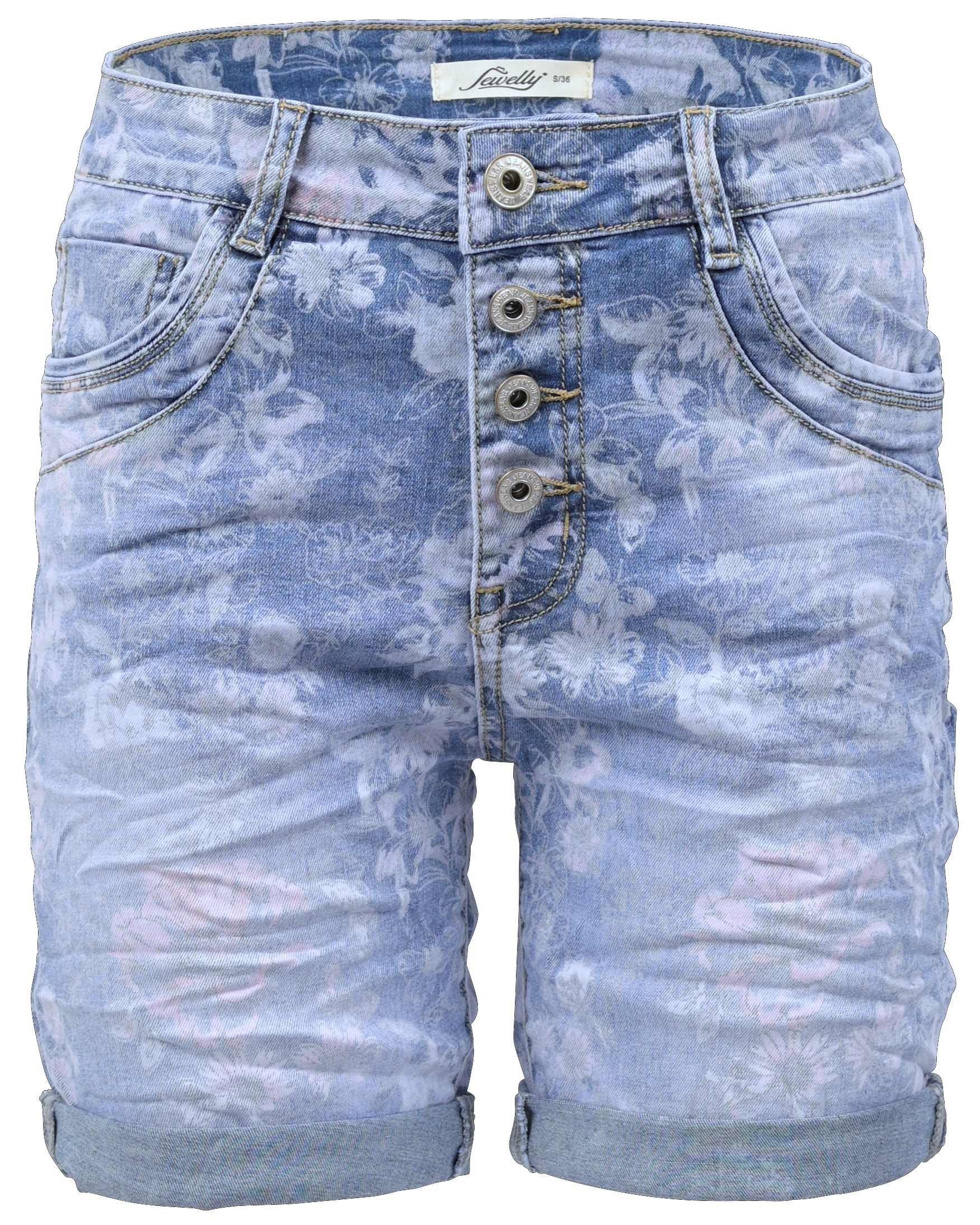 Jewelly Regular-fit-Jeans Jeans-Short Kurze Hose mit günstig online kaufen