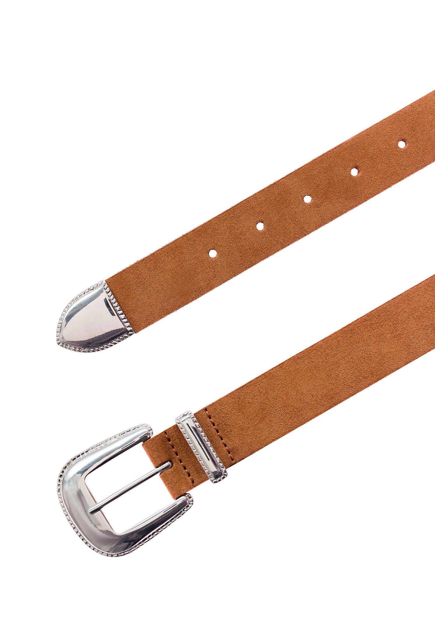 Tamaris Ledergürtel im Western-Style mit glänzender Schließe und Spitze günstig online kaufen