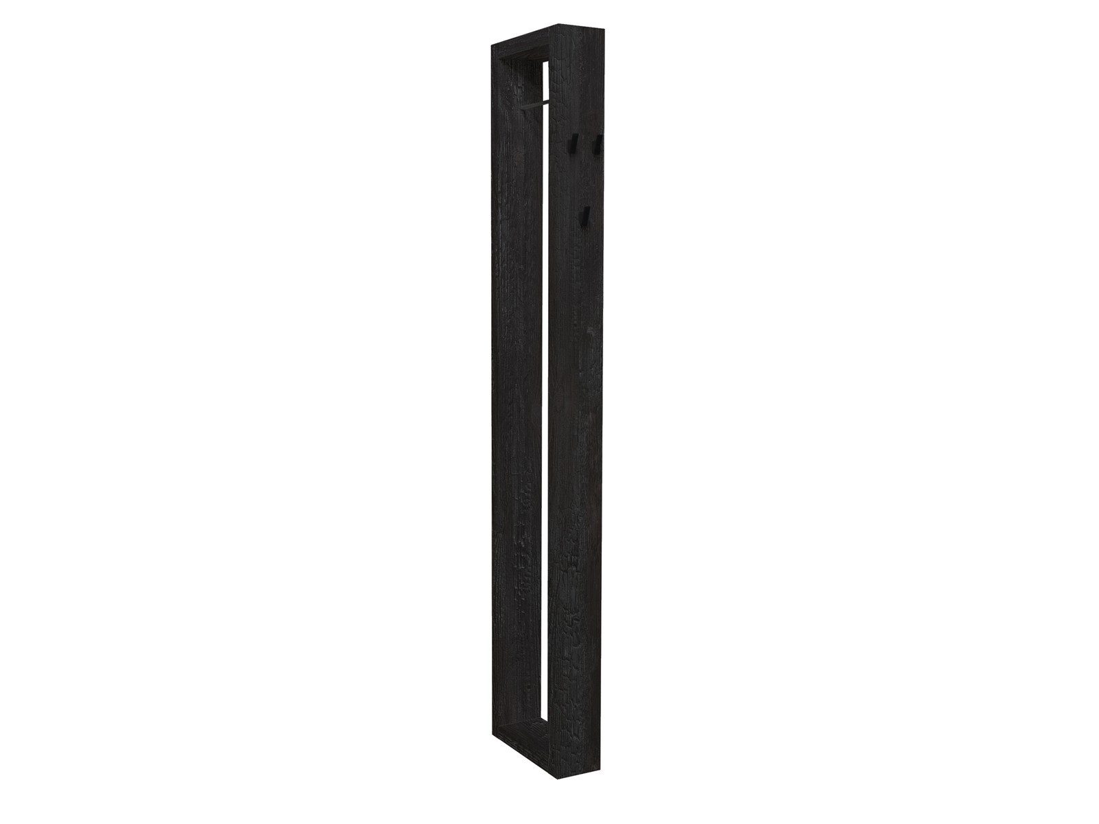 Storado Wandgarderobe Bonnie 13×172×32cm, Garderobe mit 3 Haken, Farbe wählbar, Kleiderstange und 3 Haken für Jacken und Accessoires