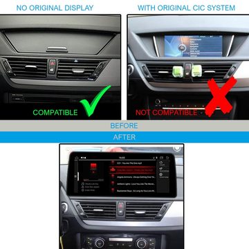TAFFIO Für BMW X1 E84 12,3" Touch Android GPS CarPlay AndroidAuto + I-Drive Einbau-Navigationsgerät
