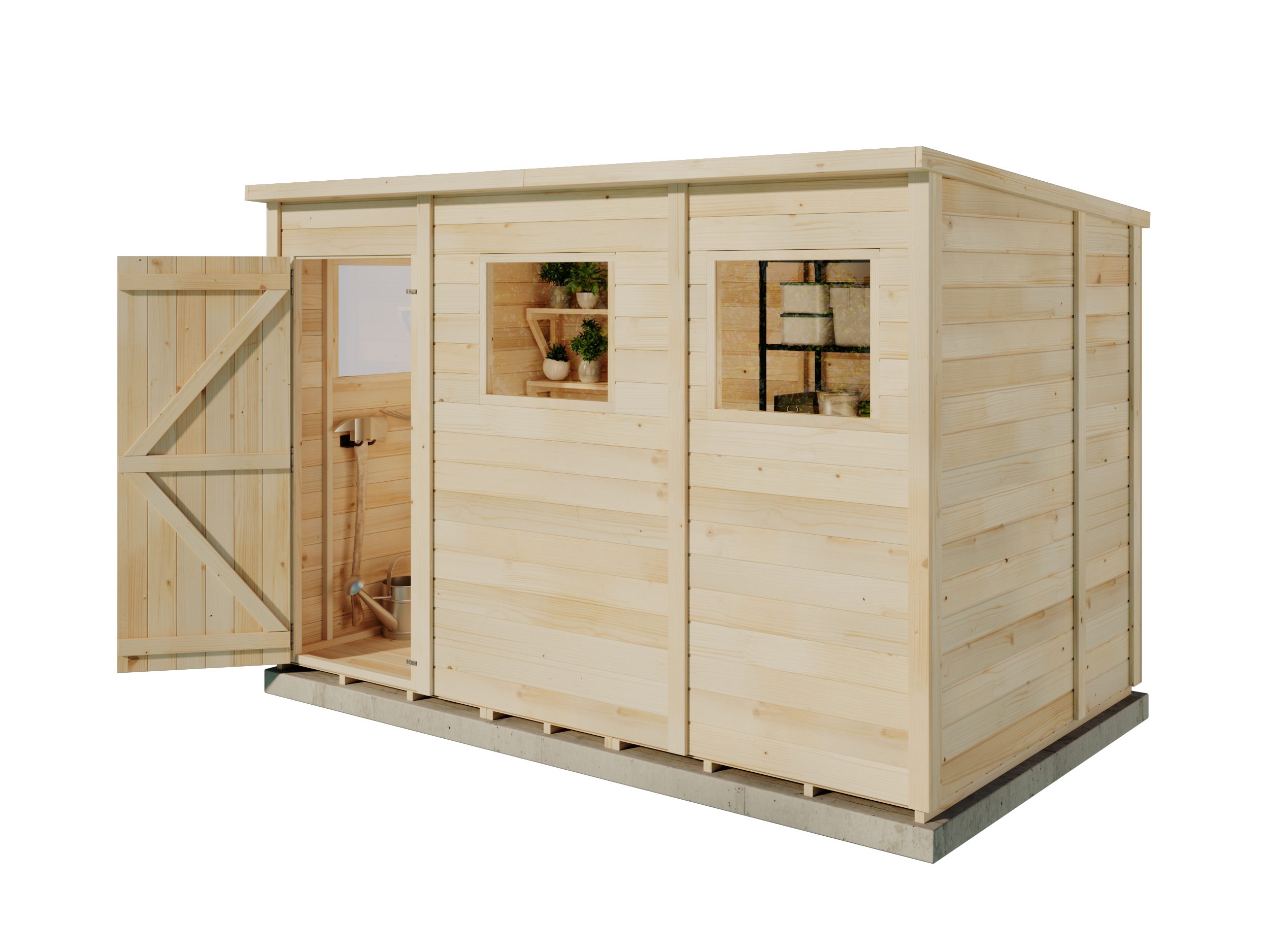 StoreHaus Gerätehaus Holz Stefano, BxT: 186,2x306,2 günstig online kaufen