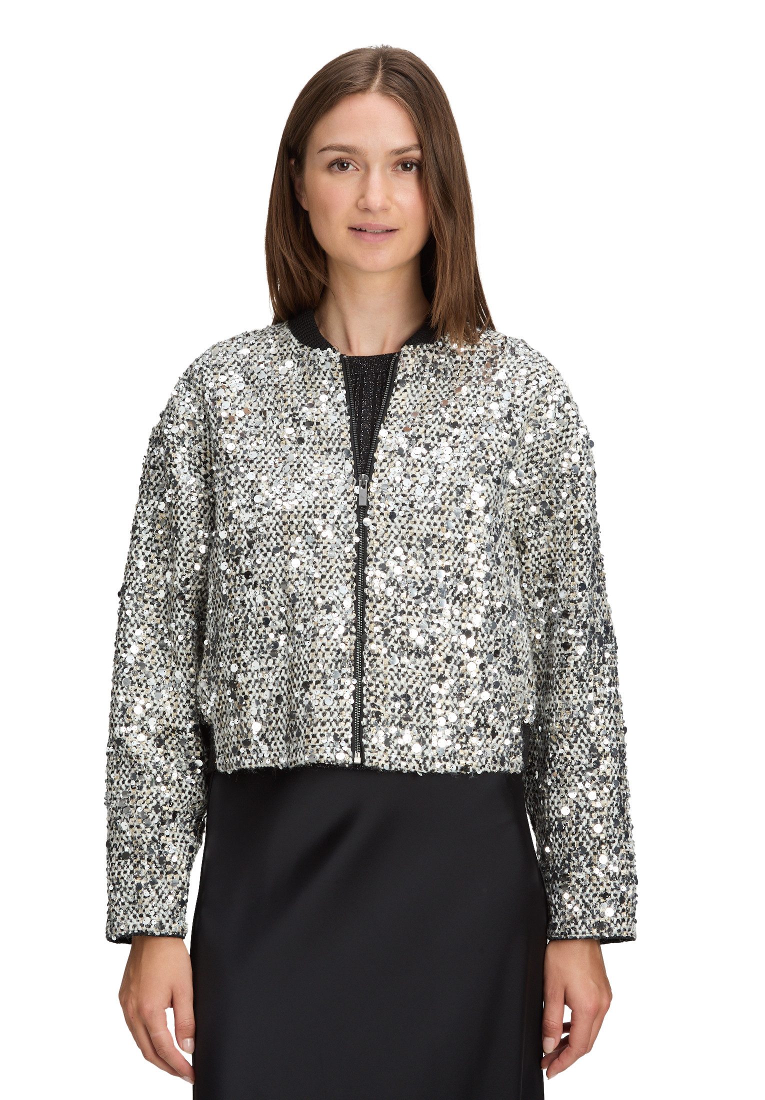 Betty&Co Jackenblazer Damen Blouson mit Pailletten günstig online kaufen