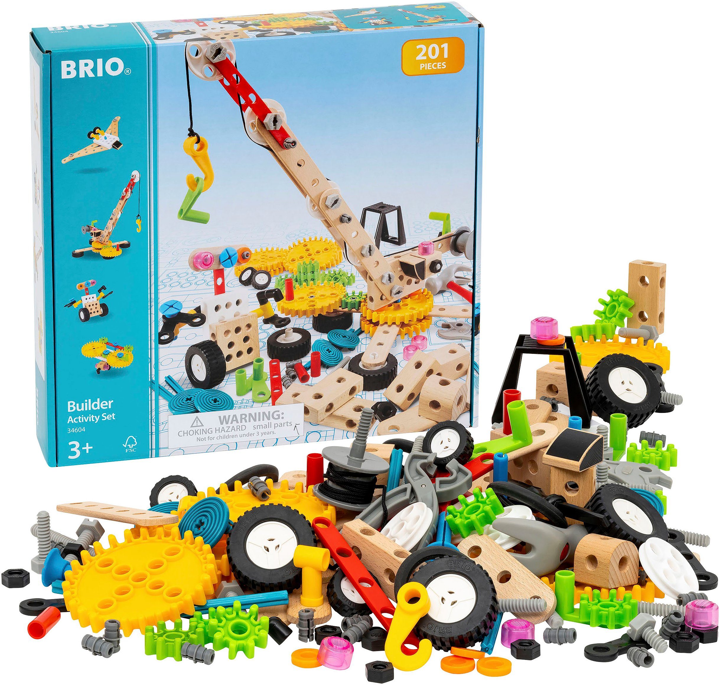 BRIO® BRIO Builder Kindergartenset Konstruktions-Spielset, (201 St)