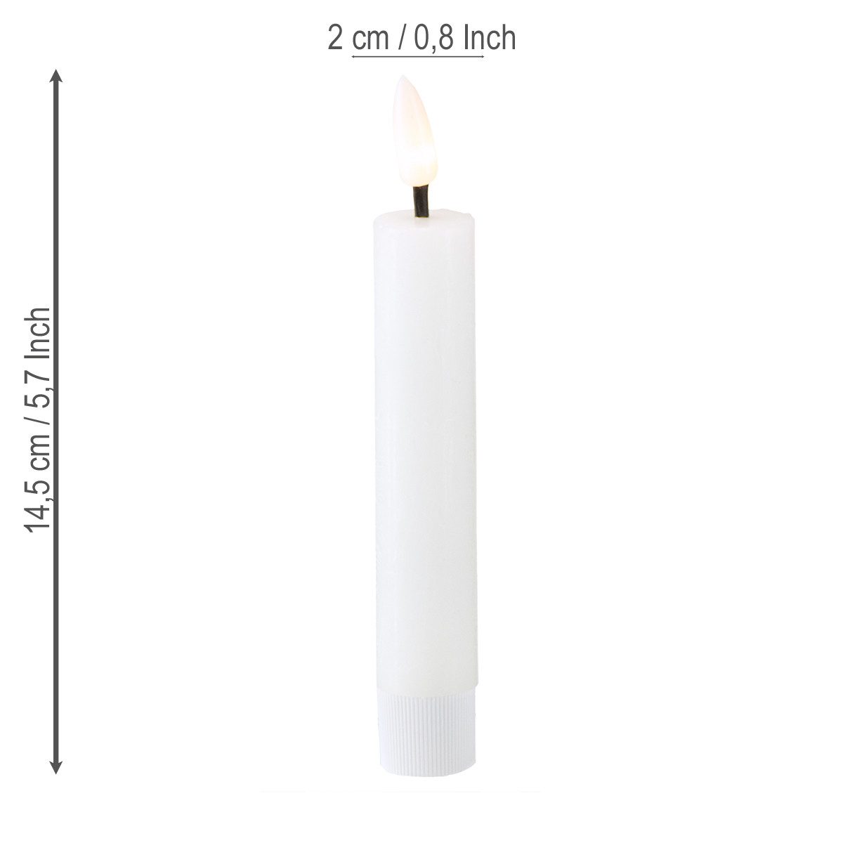 Viana LED-Kerze LED Echtwachskerzen mit Timer für stilvolle Dekoration günstig online kaufen