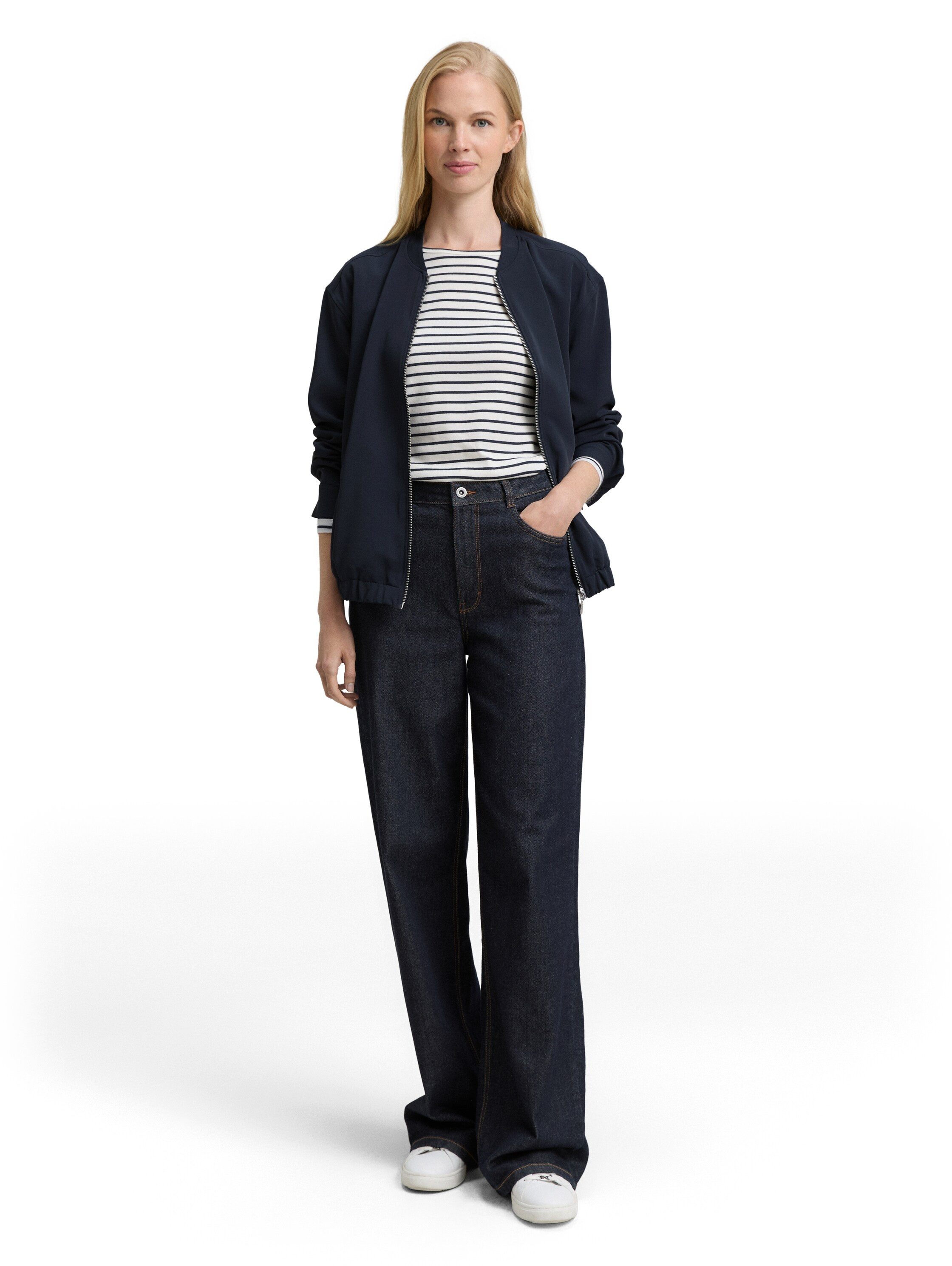 TOM TAILOR Cardigan mit Stehkragen und Reißverschluss