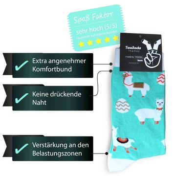TwoSocks Freizeitsocken Ostern Socken Alpaka Socken Damen & Herren Baumwolle, Einheitsgröße