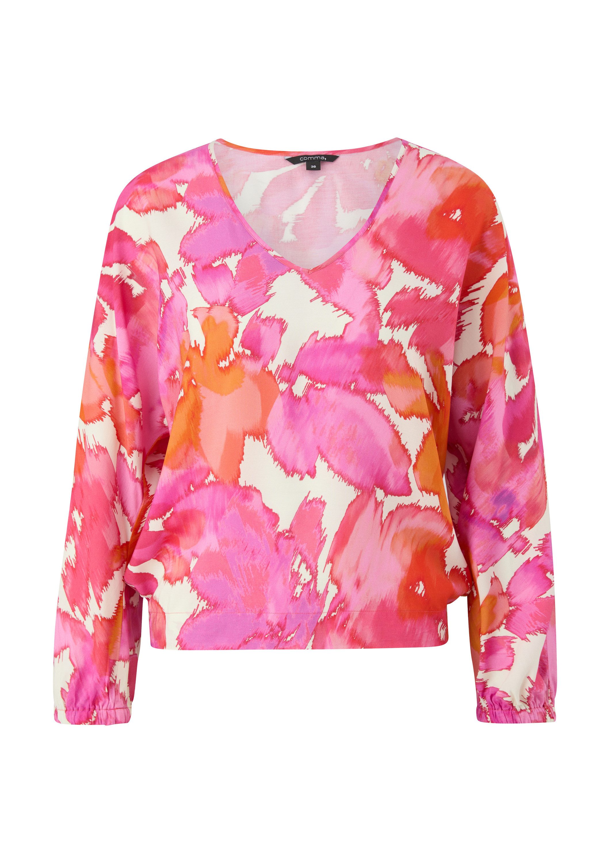 comma Langarmbluse Bluse Bluse mit Fledermausärmeln günstig online kaufen