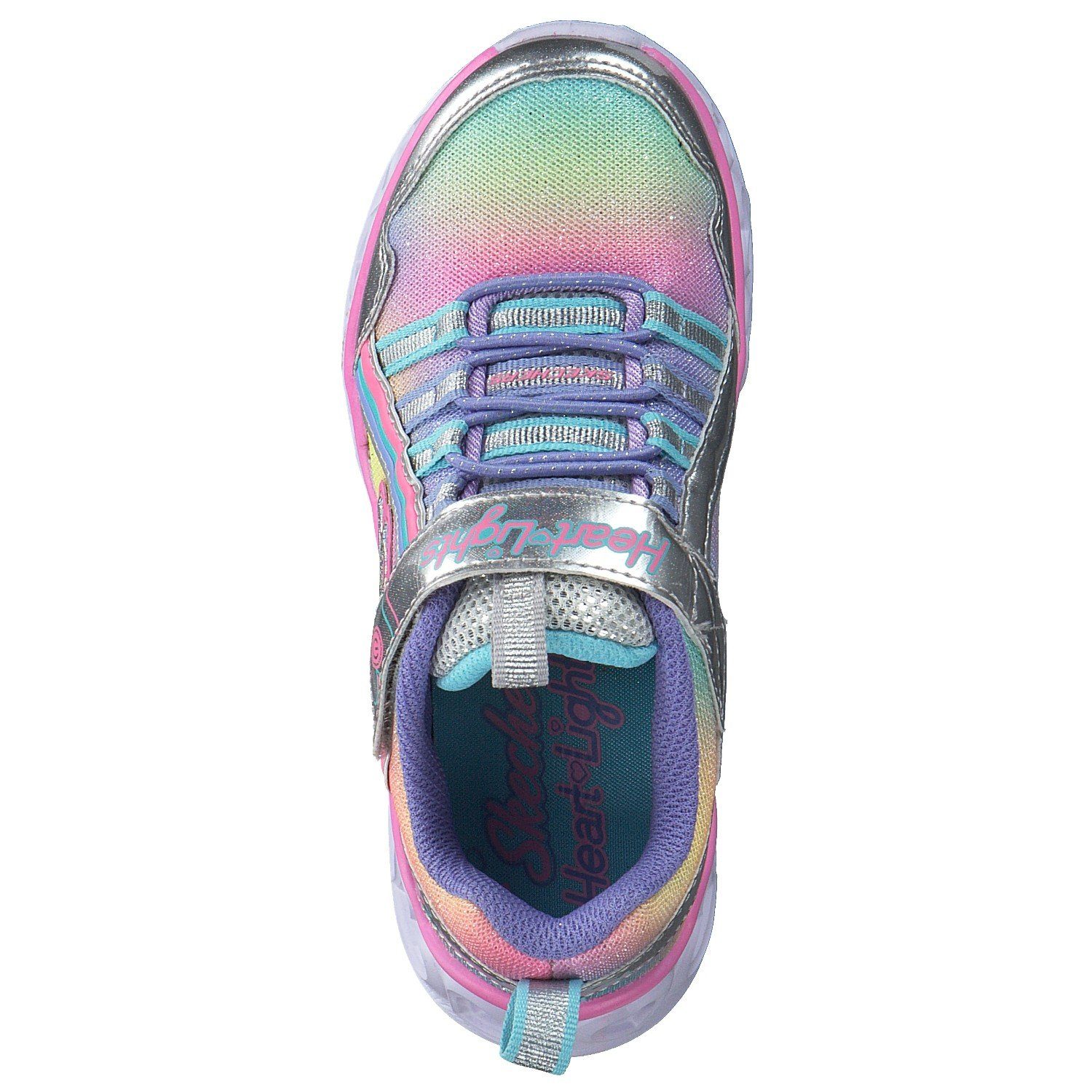 Skechers Skechers Heart Lights Rainbow Silber (20202910) Lux Sneaker 302308L