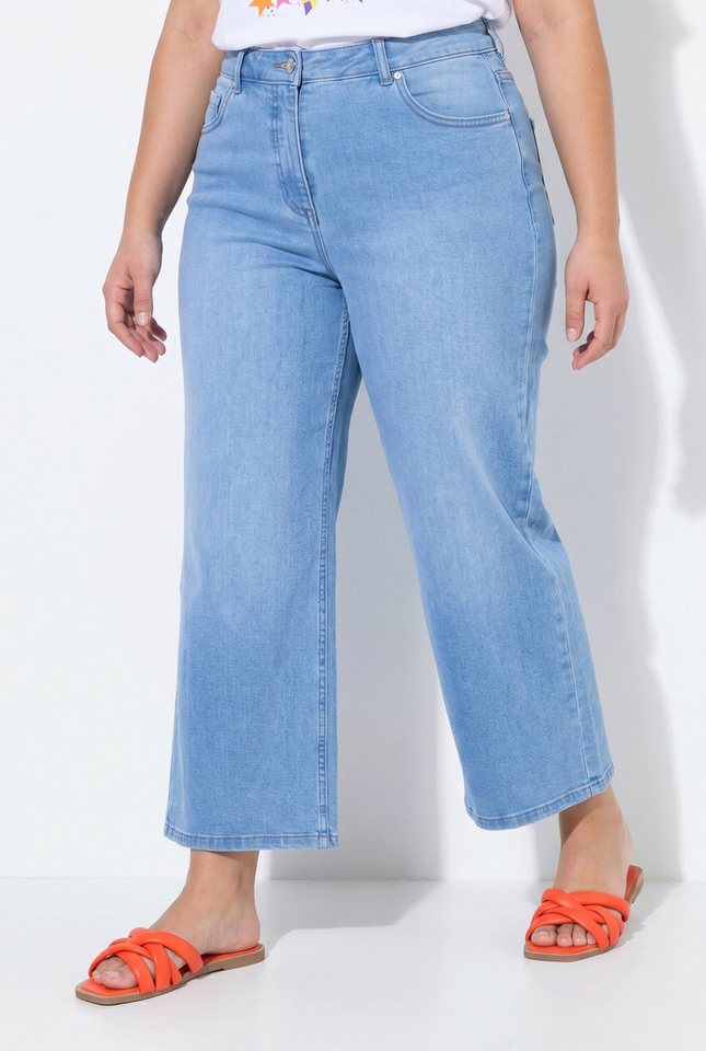 Angel of Style Regular-fit-Jeans Jeans-Culotte weites Bein 5-Pocket