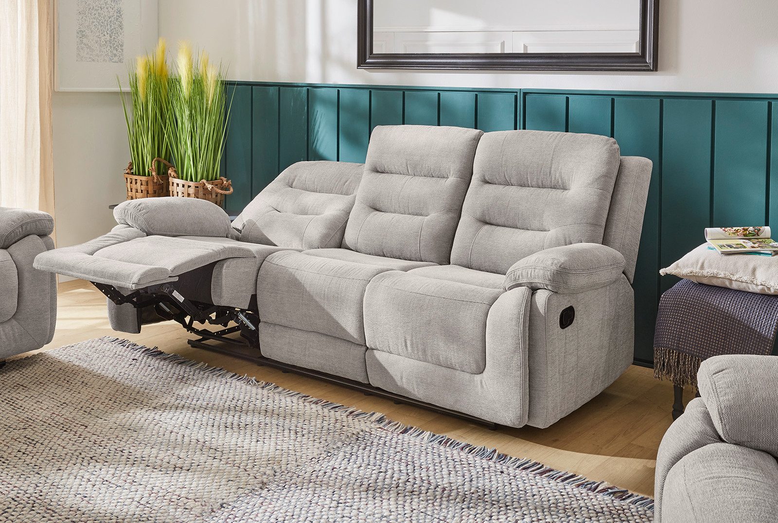 Jockenhöfer Gruppe 3-Sitzer Sylt, B: 220 cm, mit Relaxfunktion und Liegefunktion, Federkern-Polsterung – Bild 2 von 5