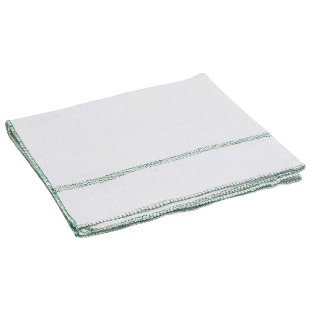 vidaXL Rohrreinigungsspirale Серветки для чищення 5 Stk. Weiß mit Grünen Gestreift 50x60 cm, L: 60 cm, (5 tlg)