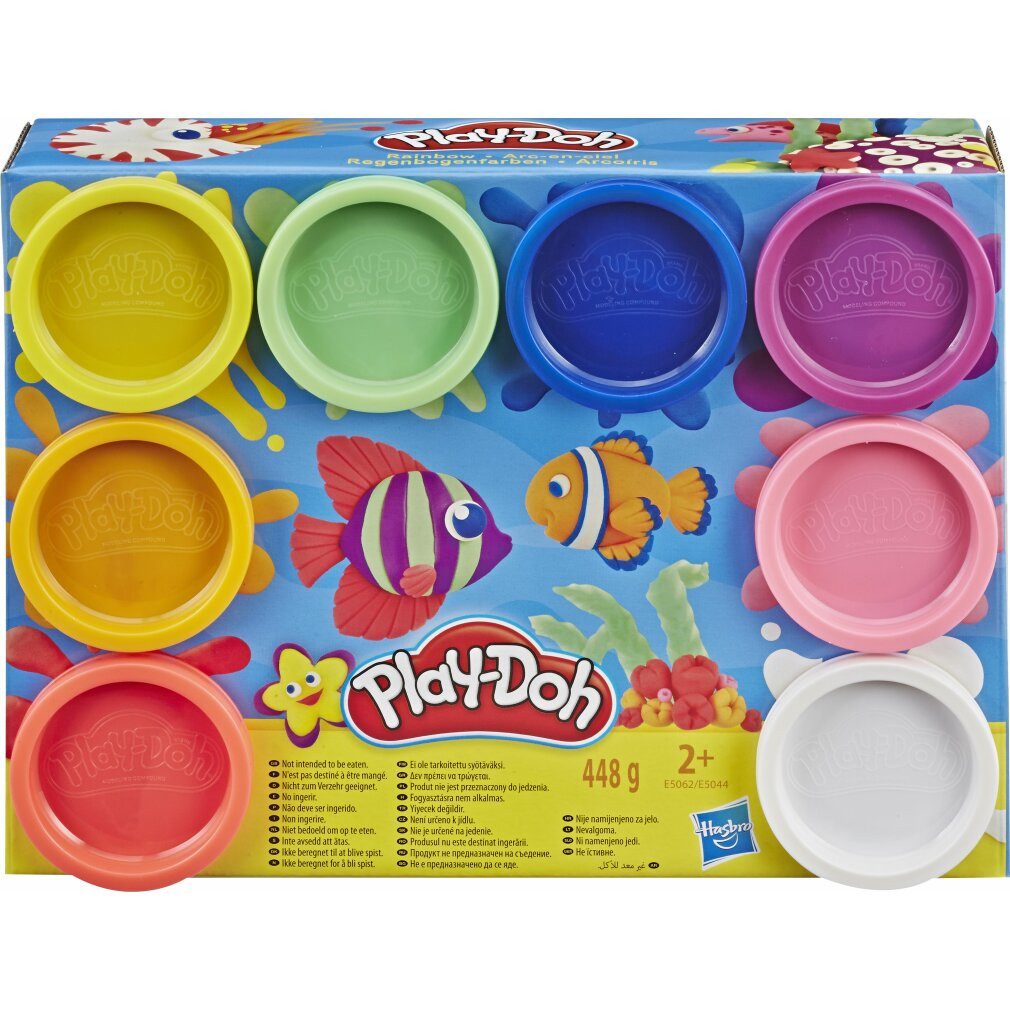 Knete Play-Doh 8er Pack Regenbogen, Kneten