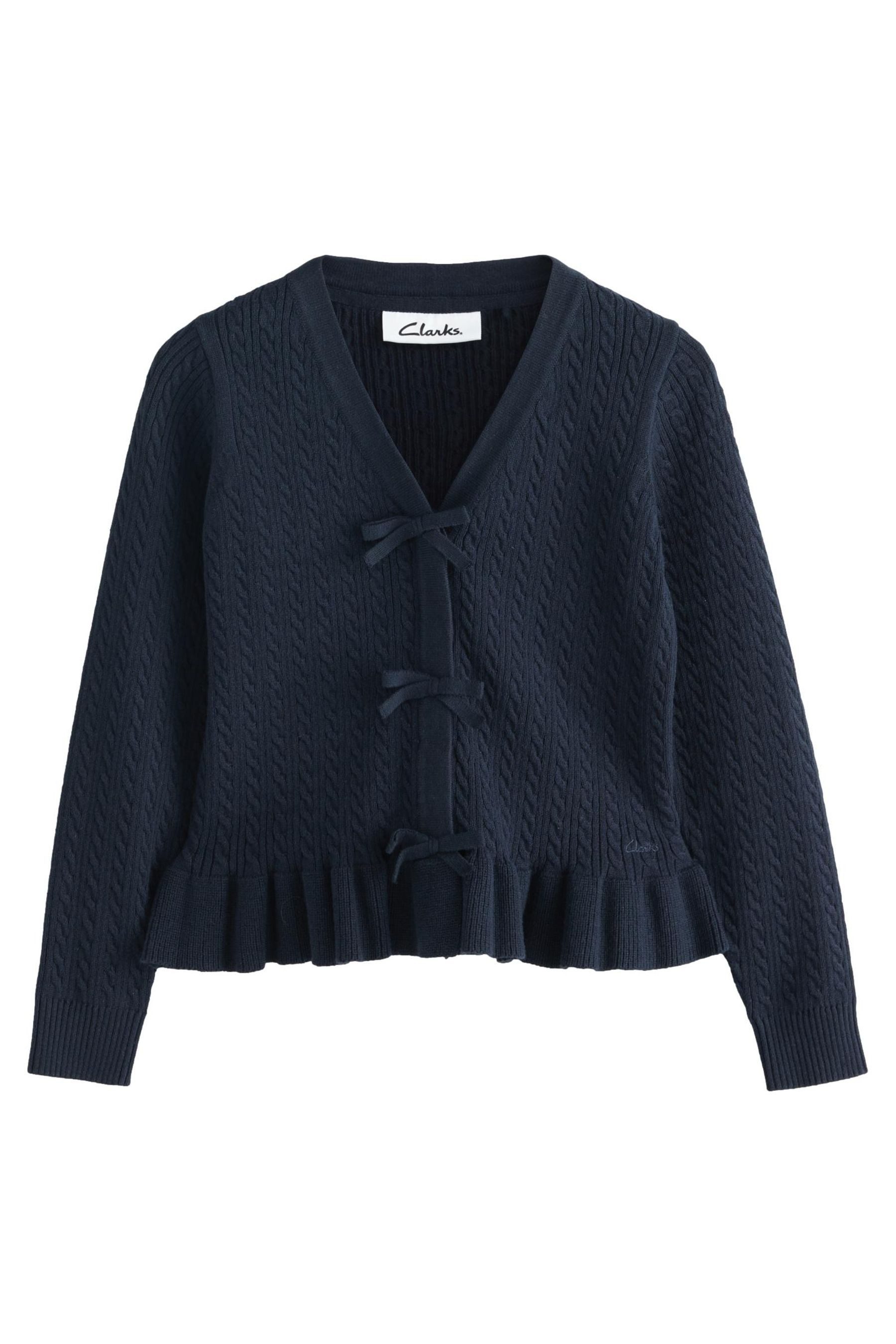Strickjacke Clarks Strickjacke mit Front-Schleife