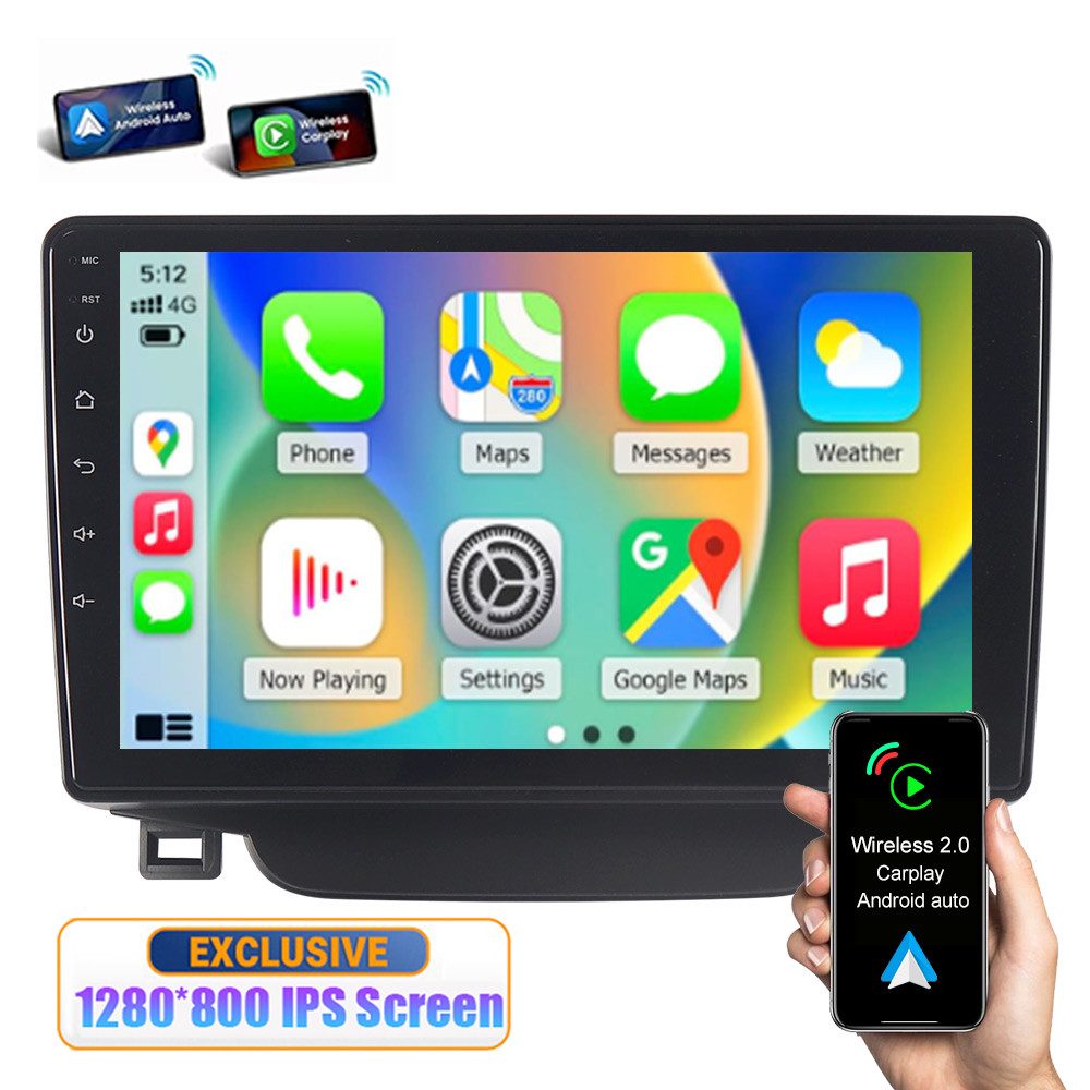 A-Sure 8-Core 4+64GB Wireless CarPlay GPS WIFI Für Hyundai i30 MK2 2012-16 Autoradio (Digitalradio (DAB), FM, RDS, DSP, Siri, Mirrorlink, Google play, Netflix, Youtube, Calendar, TikTok)