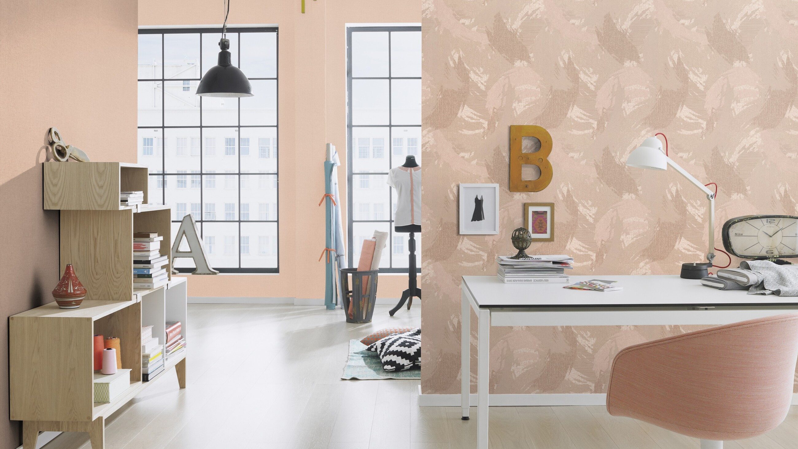 Rasch Vliestapete, Wischoptik, (1 St), Abstrakt