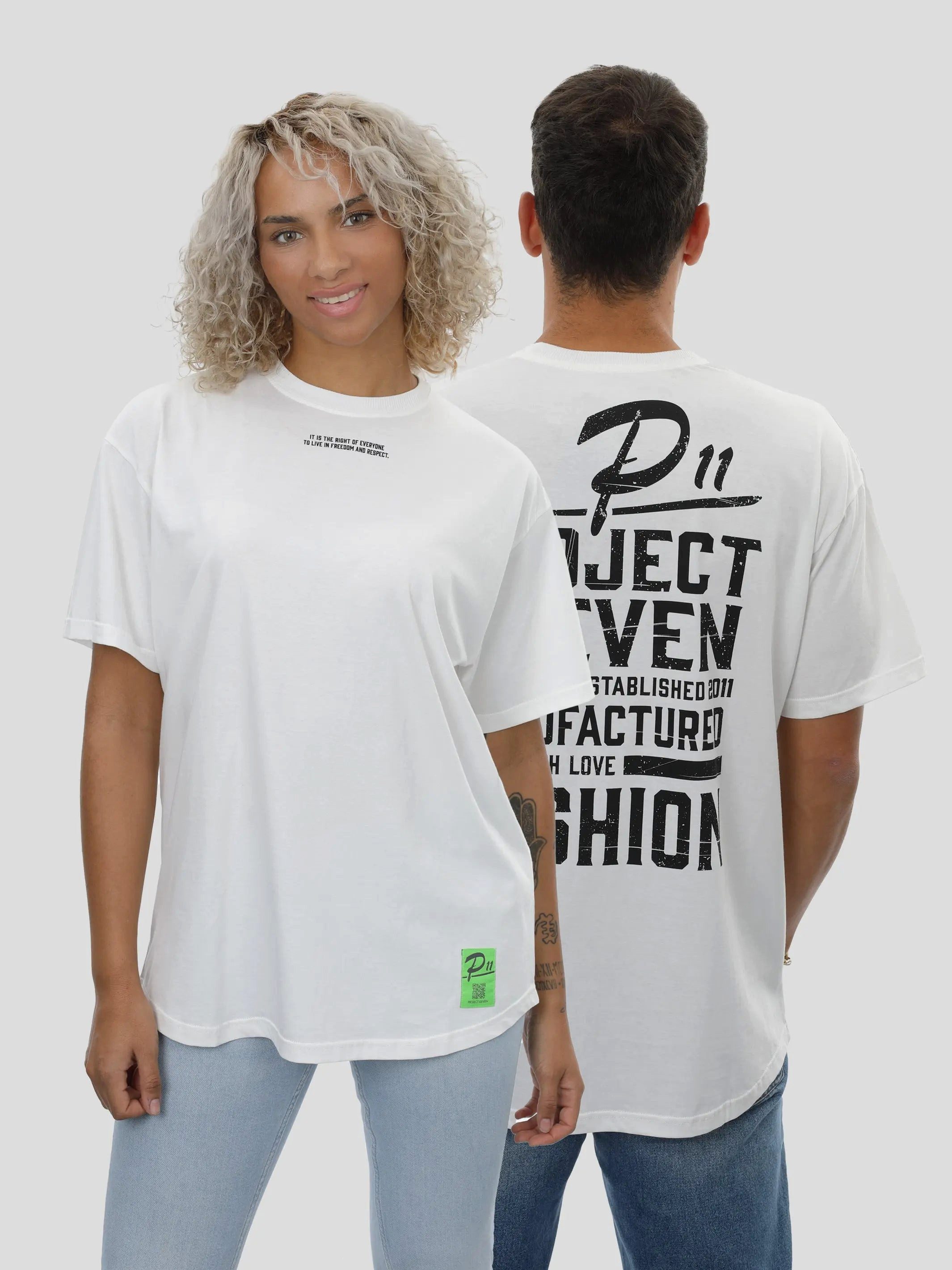 project eleven T-Shirt P11 T-Shirt Oversize Unisex in Off-White