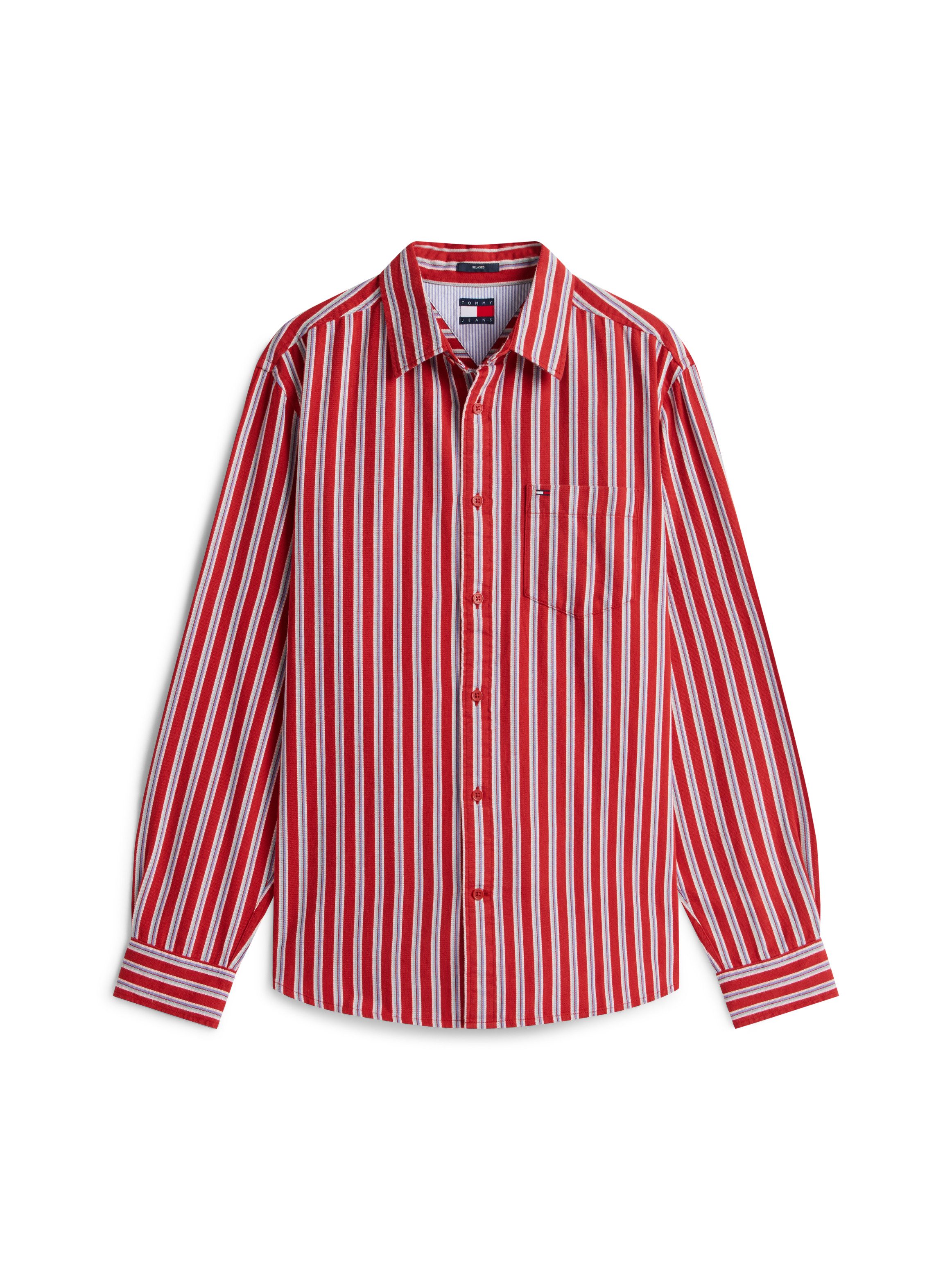 Tommy Jeans Langarmhemd TJM STRIPE TWILL gestreift, relaxed fit – Bild 4 von 5
