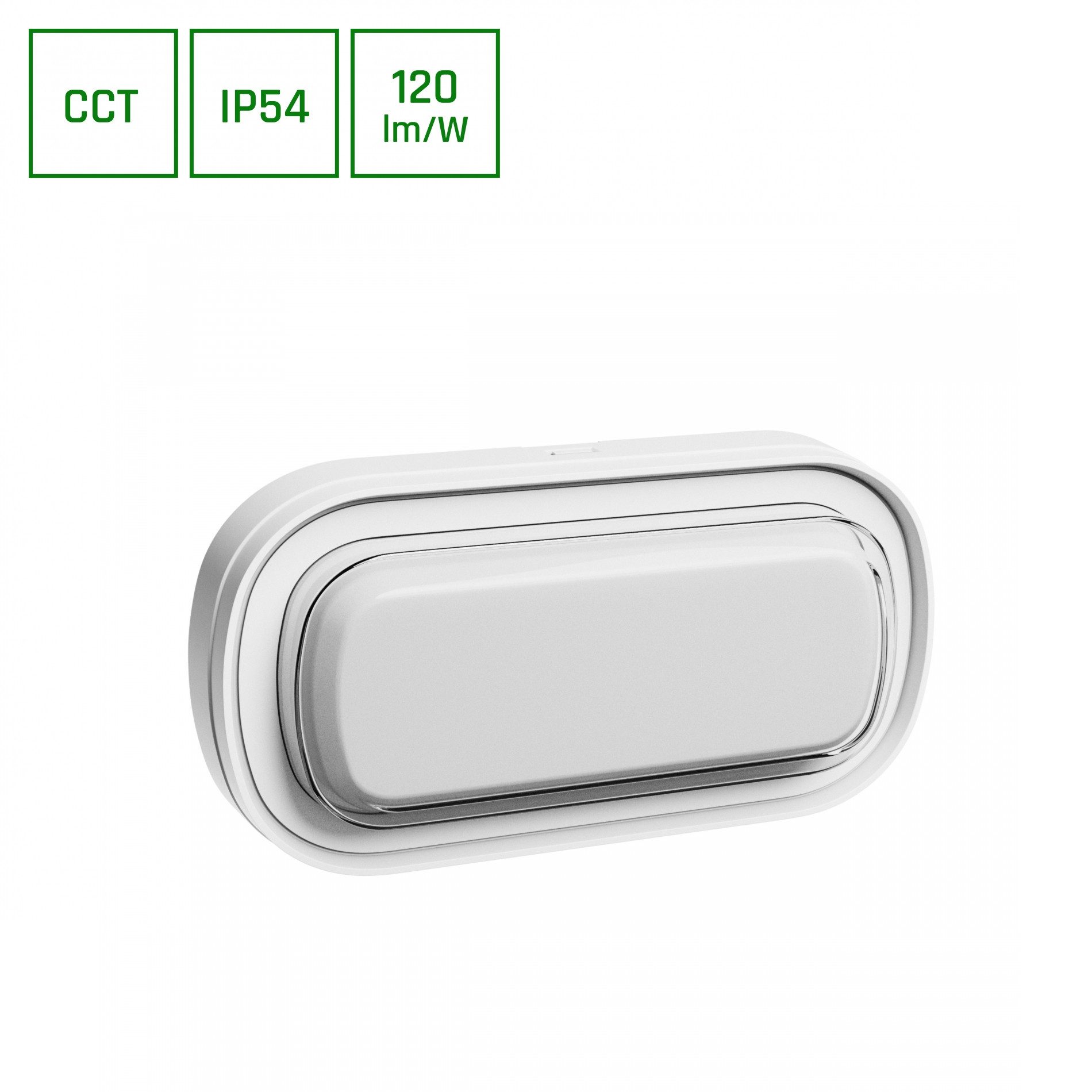 Spectrum LED Wandleuchte LED PASTILO 10W Wandleuchte 120° 1200lm 230V IP54 IK10 2700-6000K CCT, Leuchtmittel fest integriert, CCT, CCT, IP54, IK10