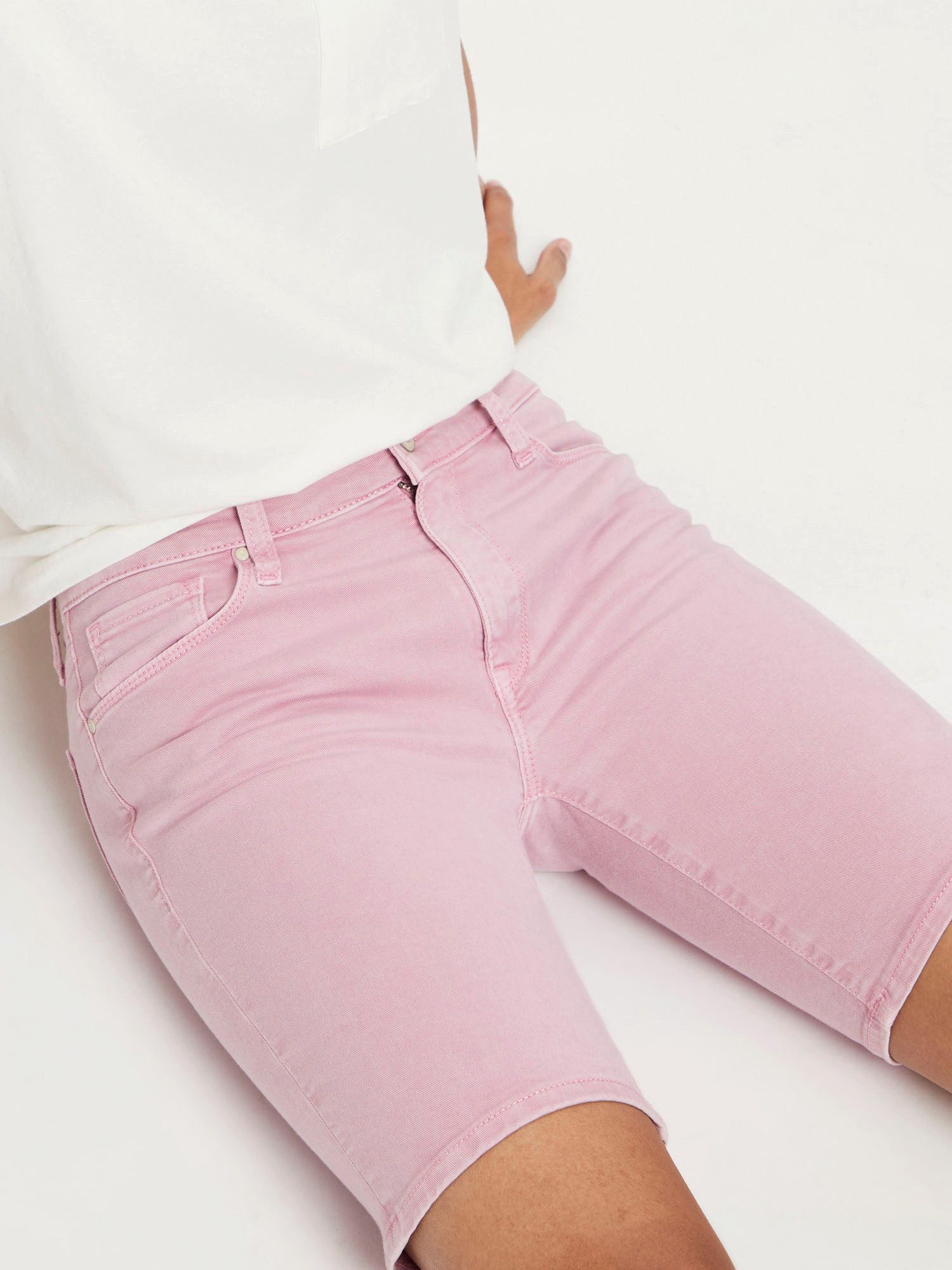 CROSS JEANS® Stretch-Jeans CROSS JEANS ANYA SHORT light pink P528-007 - GARMENT DYE – Bild 5 von 5