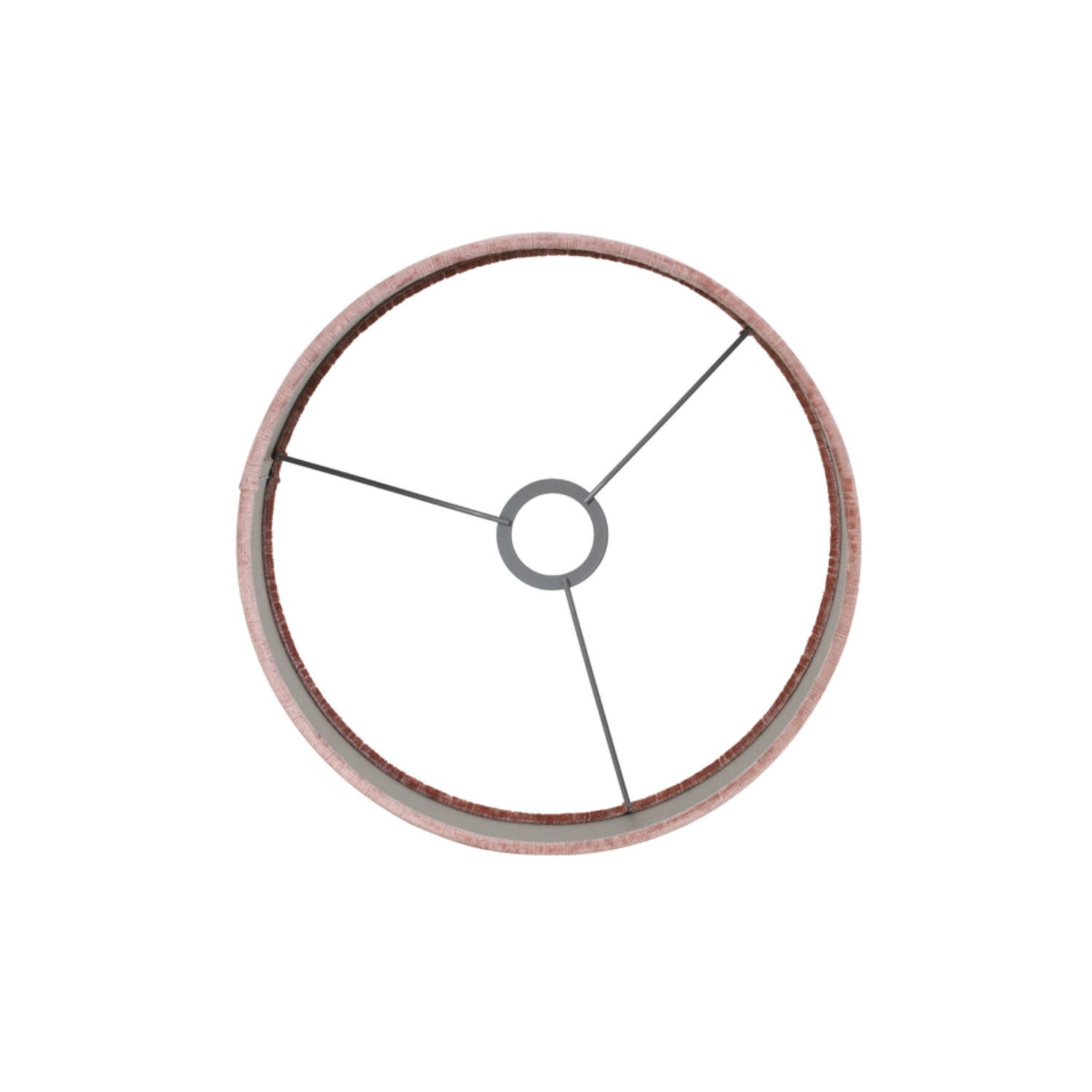 Light & Living Lampenschirm Lampenschirm Zylinder GEMSTONE von Light & Living Samt Altrosa Ø30x21