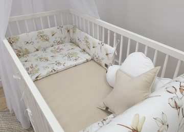 Babybettbezug Baby Bett Set 200 Cotton beige - für Babybett 70x140 Bett Ausstattung, Babymajawelt (5 St), Modernes Design, Top Baumwolle, Made in EU
