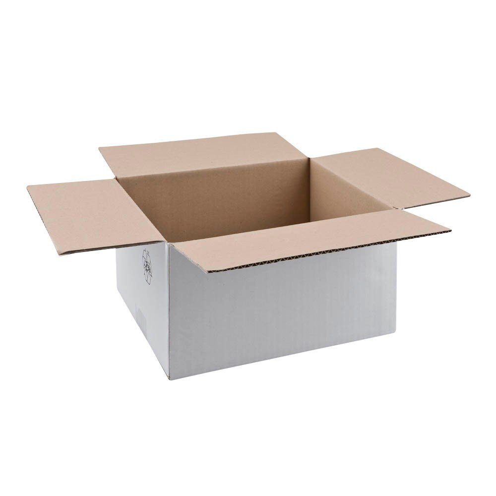 Nestler Versandkarton 20 Versandkartons 1-wellig 32x24x16,7cm weiß
