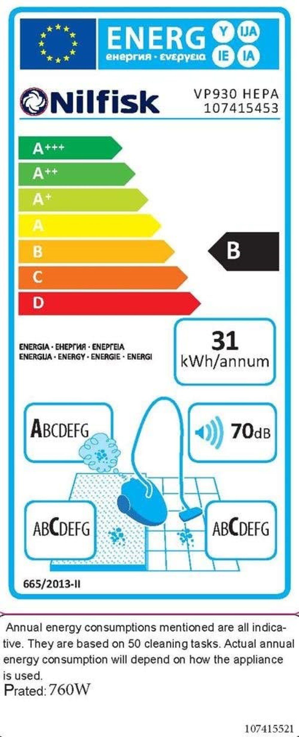 Nilfisk Staubabsauger VP930 HEPA EU Staubbeutel, schwarz/grau Reinigung, Krankenhaus, Gewerbesauger, Kabel, Schule, Büro, S2, Hotelsauger, 15m Reinigung, Hotel