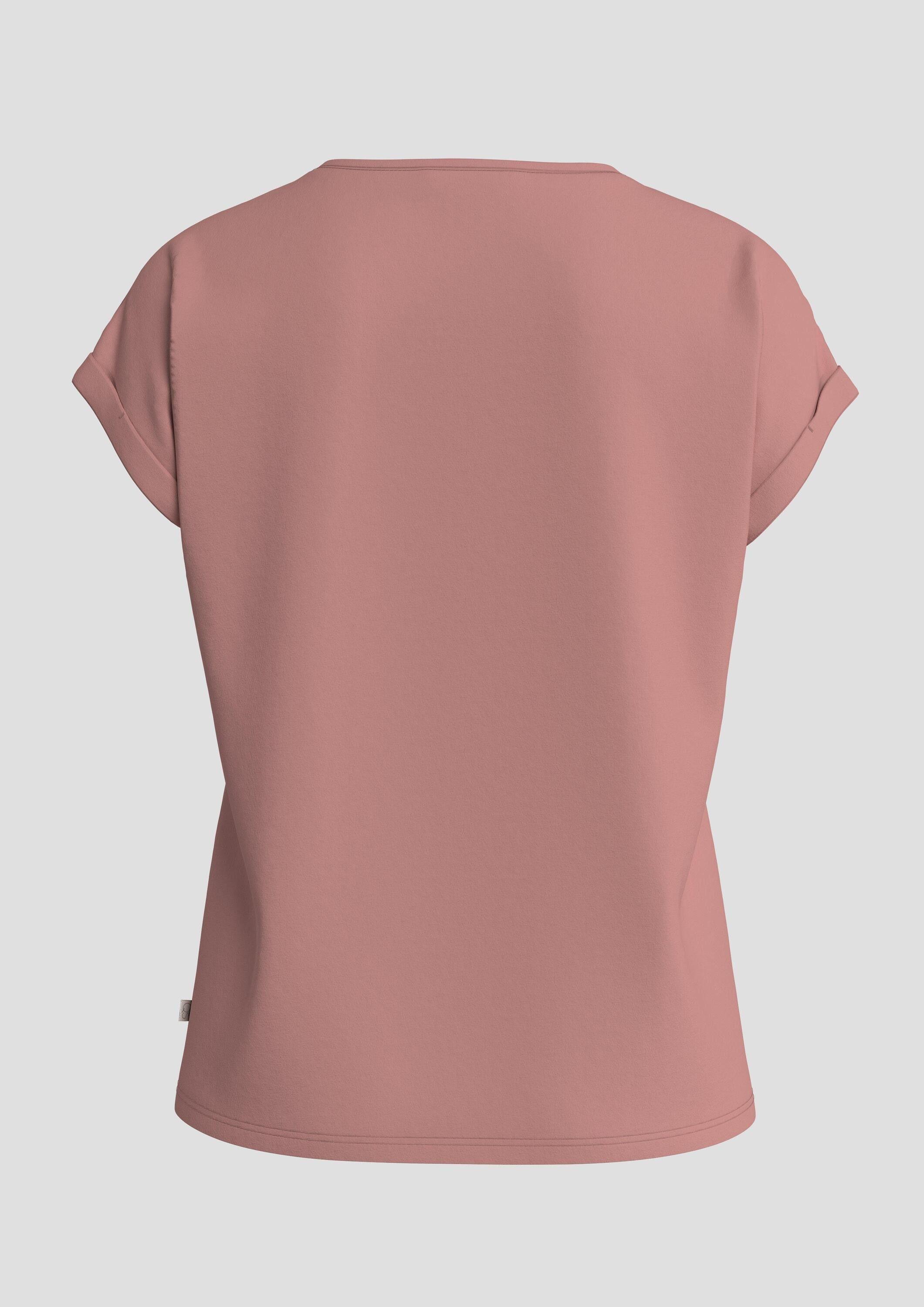 QS Kurzarmshirt T-Shirt Loose Fit-Shirt im Lyocellmix günstig online kaufen