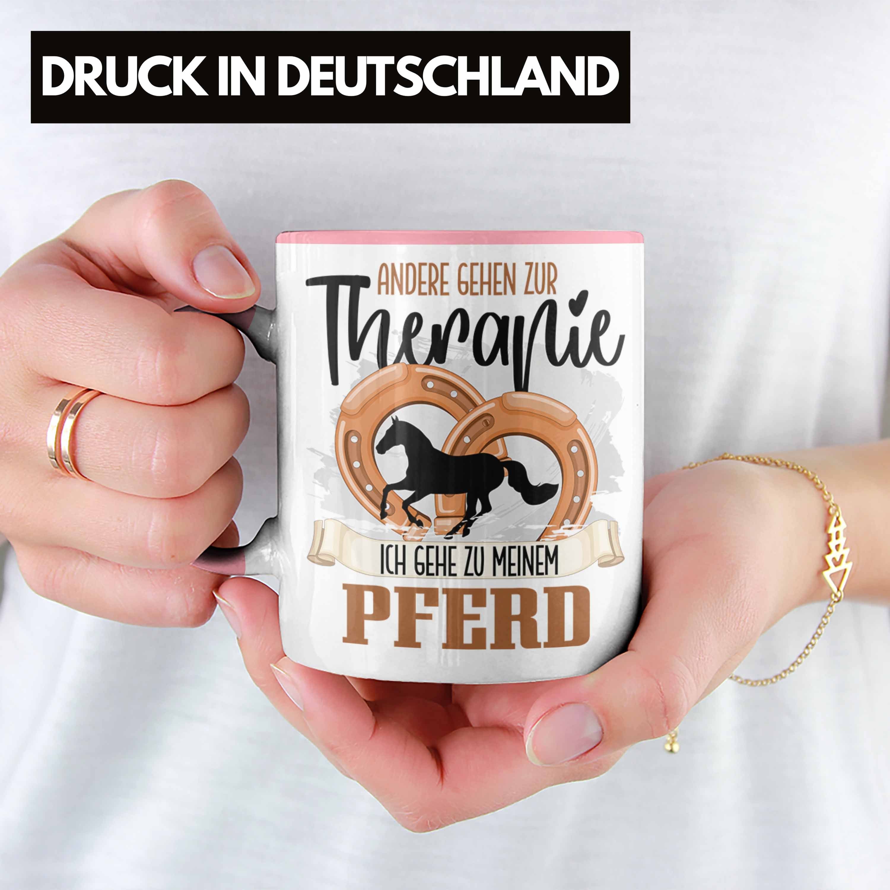 Tasse Pferde Rosa - Reiterin Tasse für Geschenk Trendation Andere Lustiger Spruch Trendation