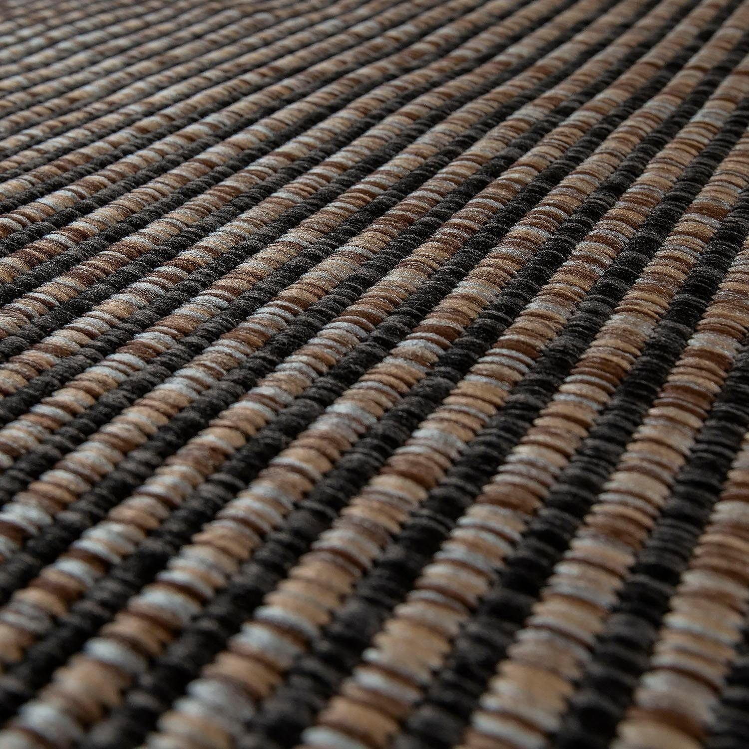 Teppich Illusion 325, Paco Home, Bordüre, meliert, geeignet, UV-beständig Outdoor Höhe: rechteckig, 5 mit mm, Flachgewebe