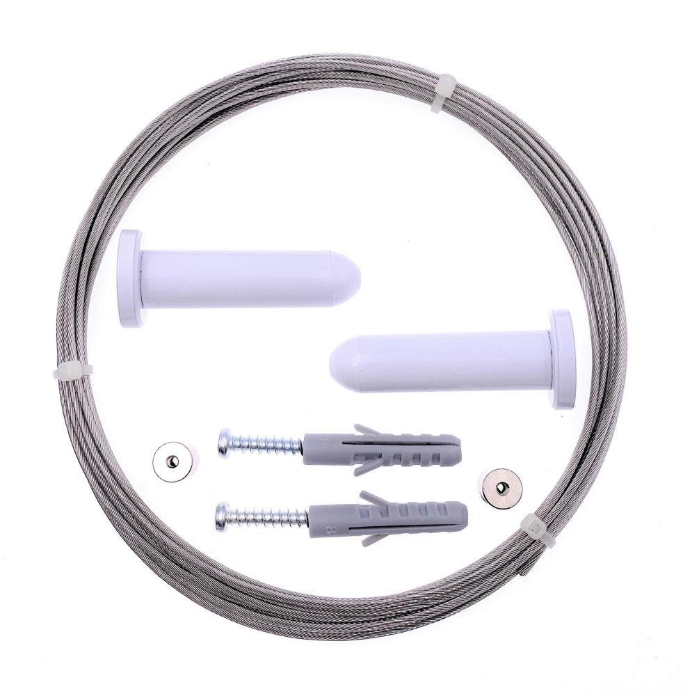 Messing, weiß lackiert