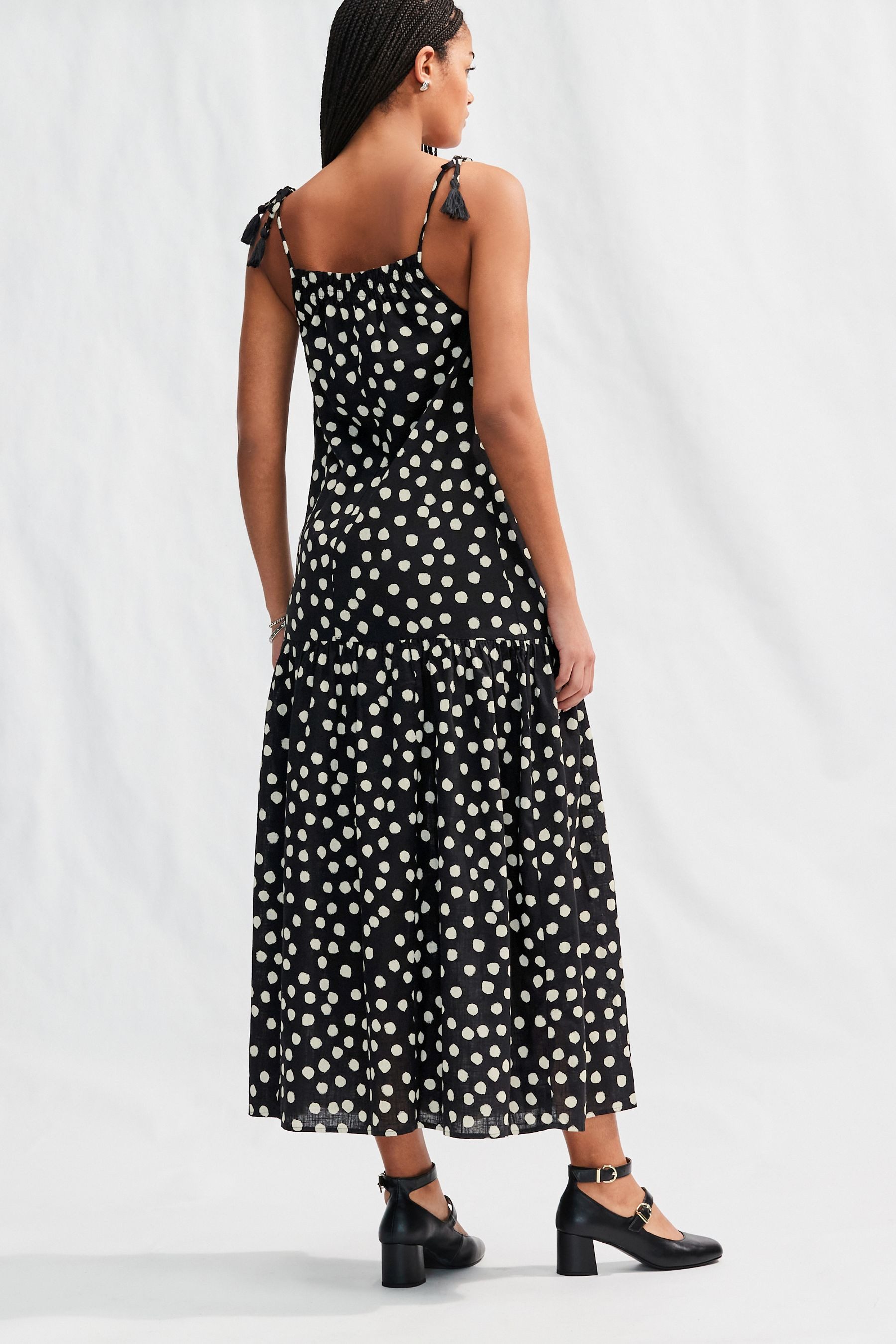 Next Trägerkleid Gestuftes Maxikleid mit tief günstig online kaufen